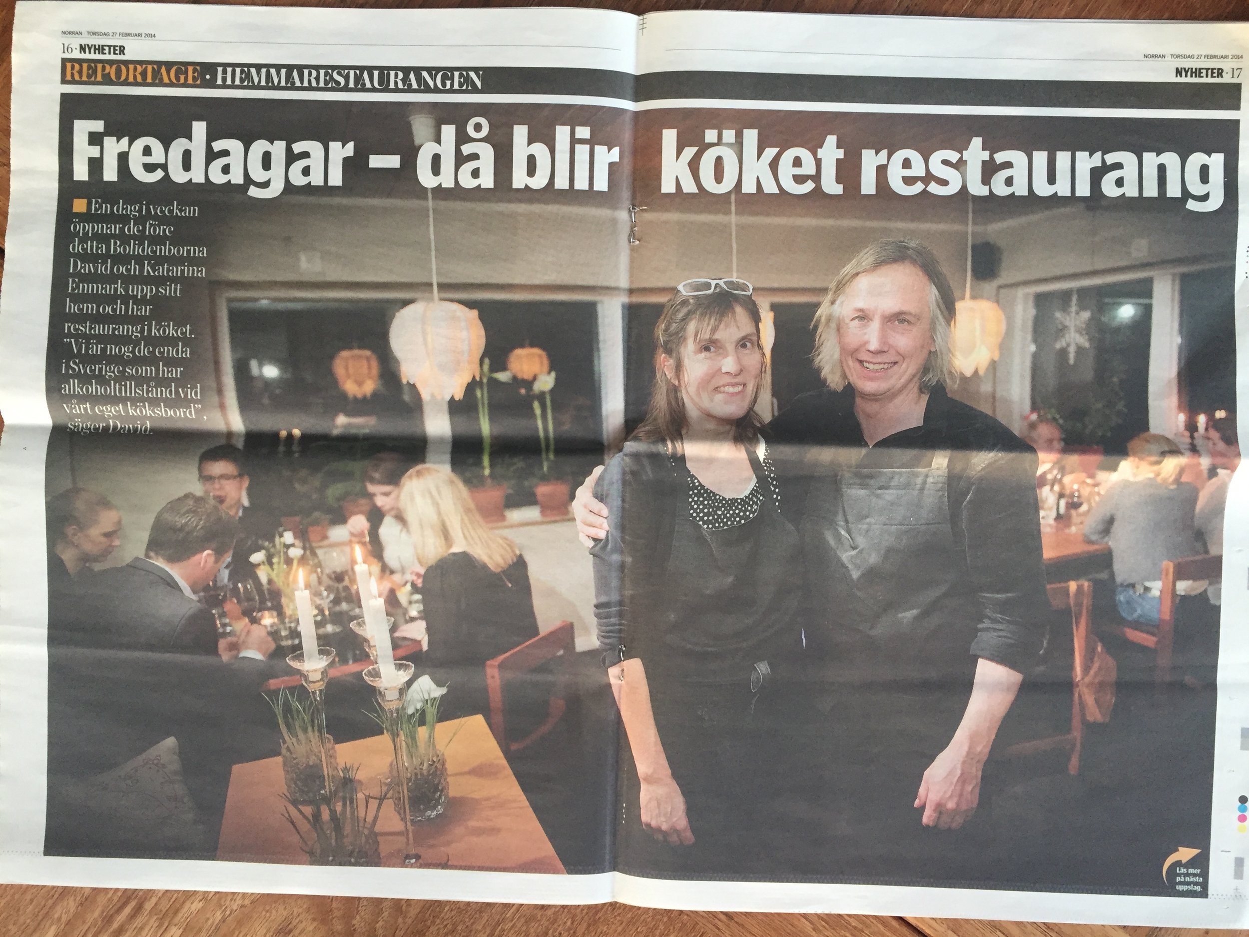  Die Lokalzeitung von Skellefteå besucht