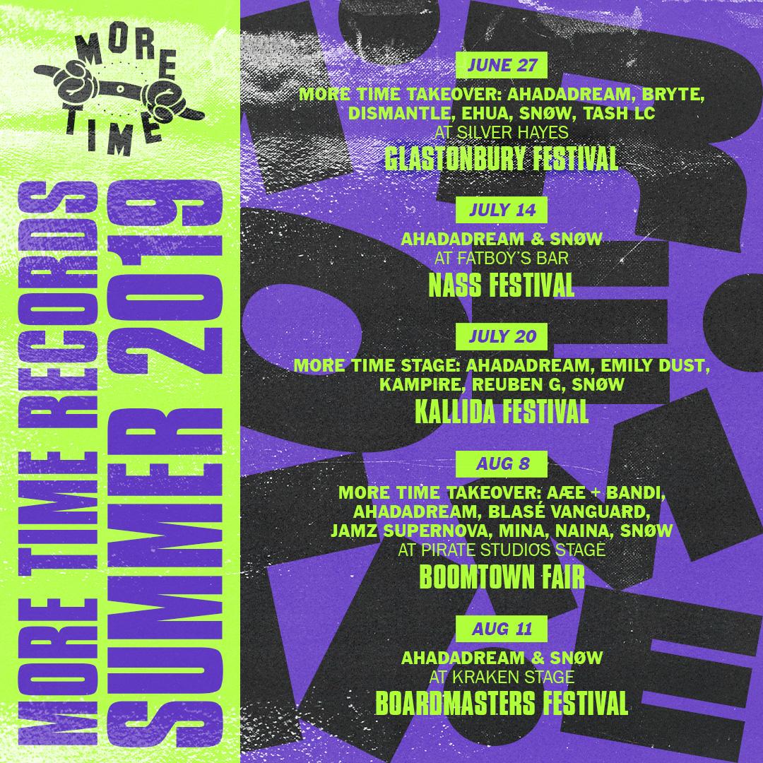 MORE TIME SUMMER FESTIVALS ANNOUNCED