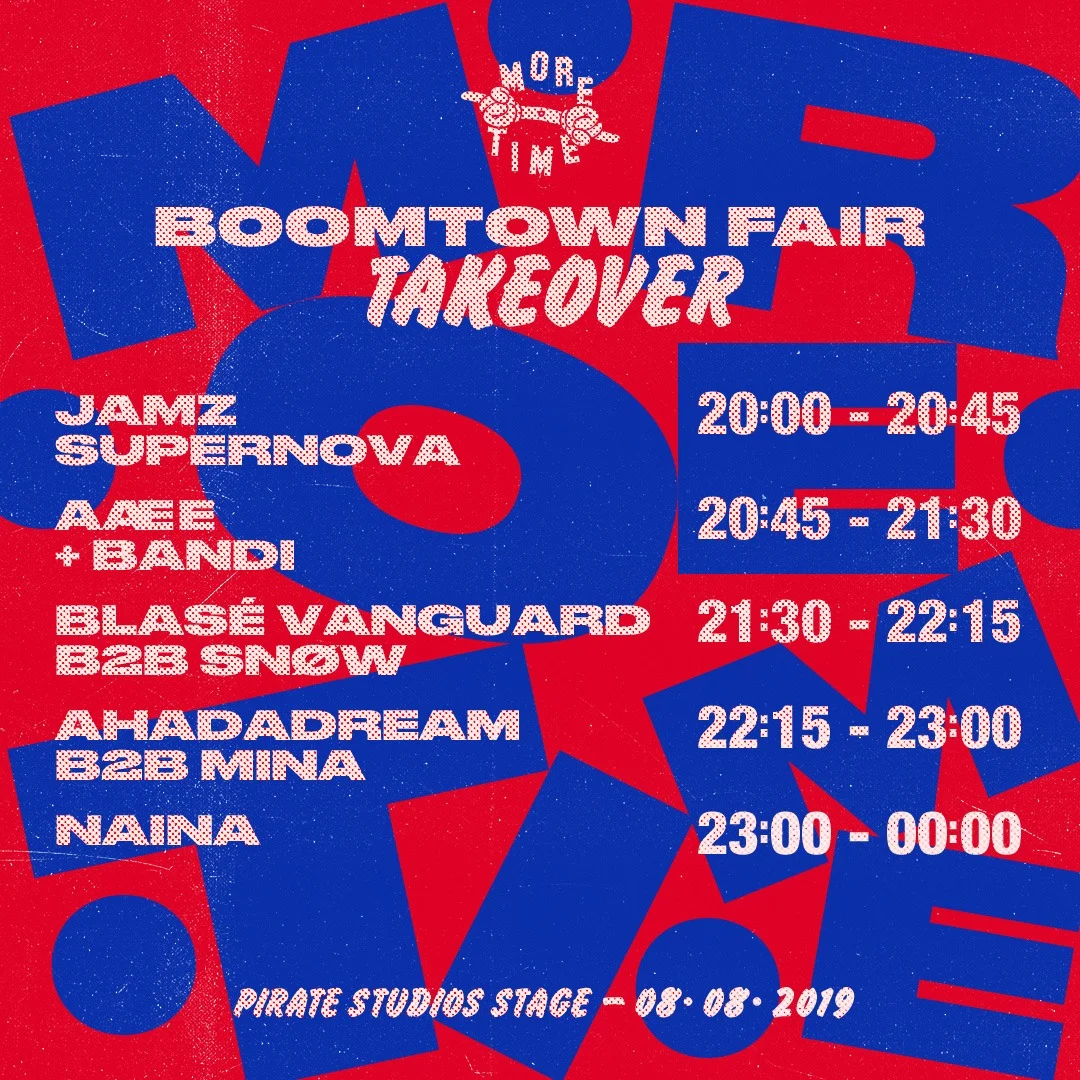 LINE-UP ANNOUNCED FOR MORE TIME STAGE AT BOOMTOWN