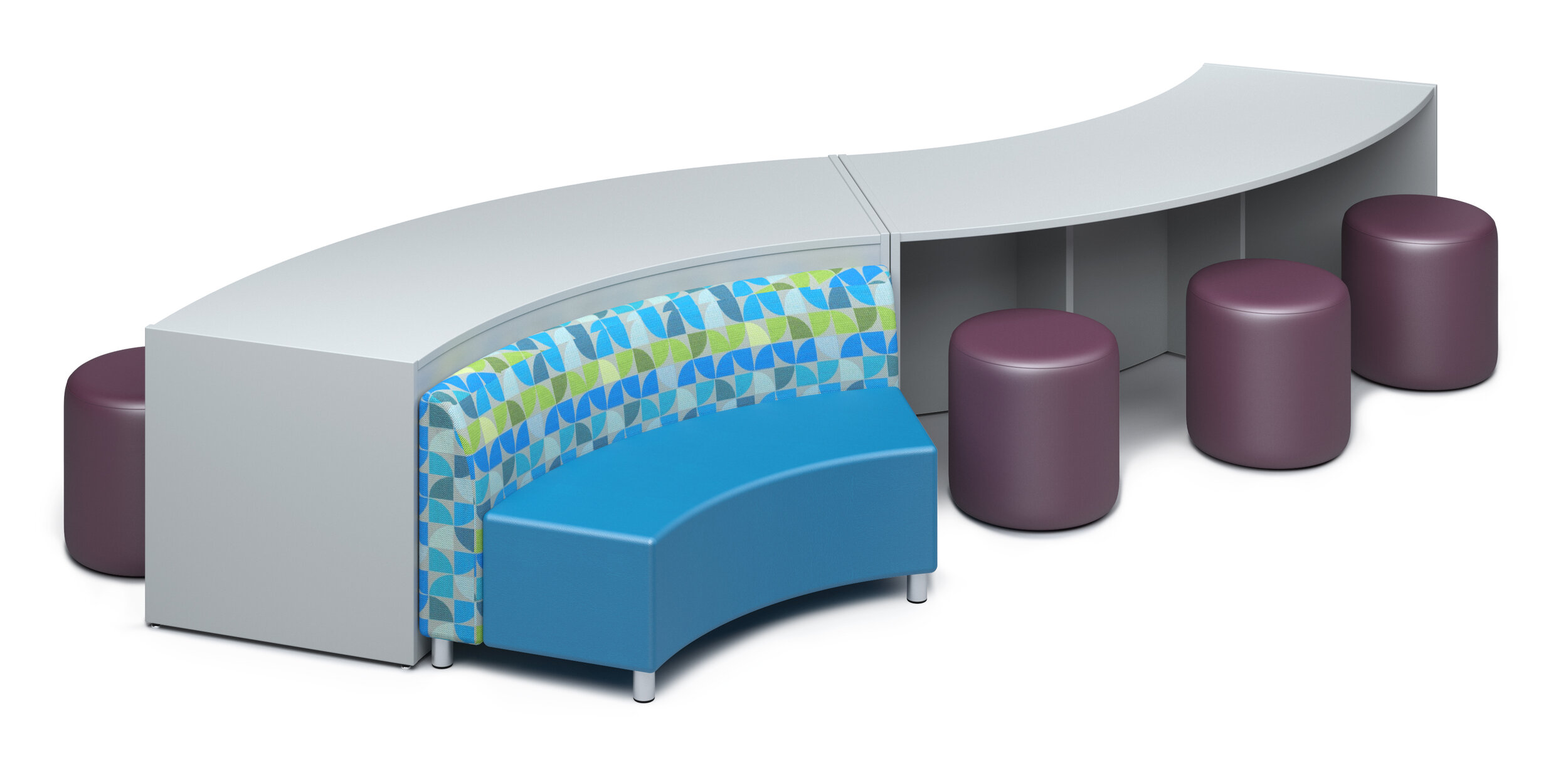 2 NOOK DESKS WITH ROUND SOFT SEATING.JPG