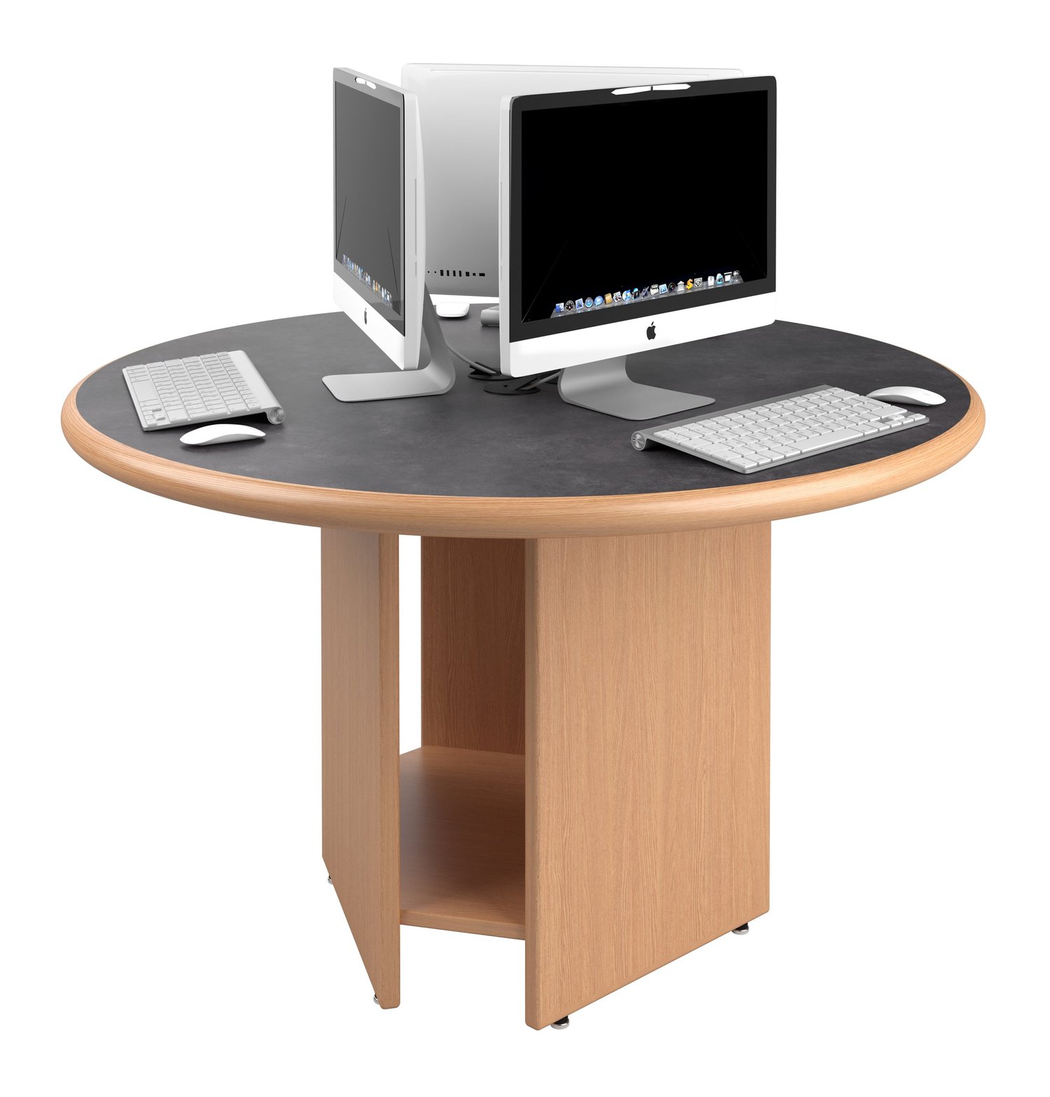 Library Computer Stations With Partitions ELITE - COMPUTER STATIONS — Russwood Library Furniture