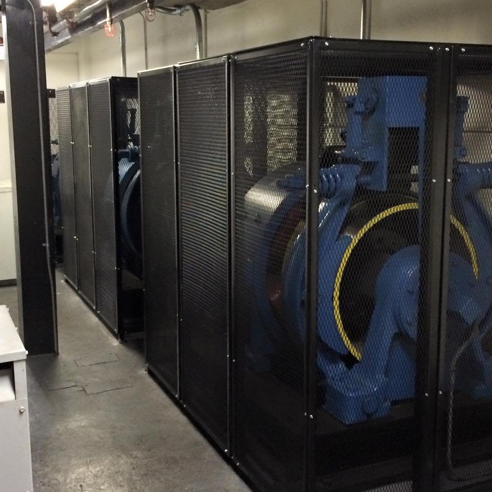 Ft. Gordon (Augusta, GA) - Fabricated and installed powder coated machine covers.
