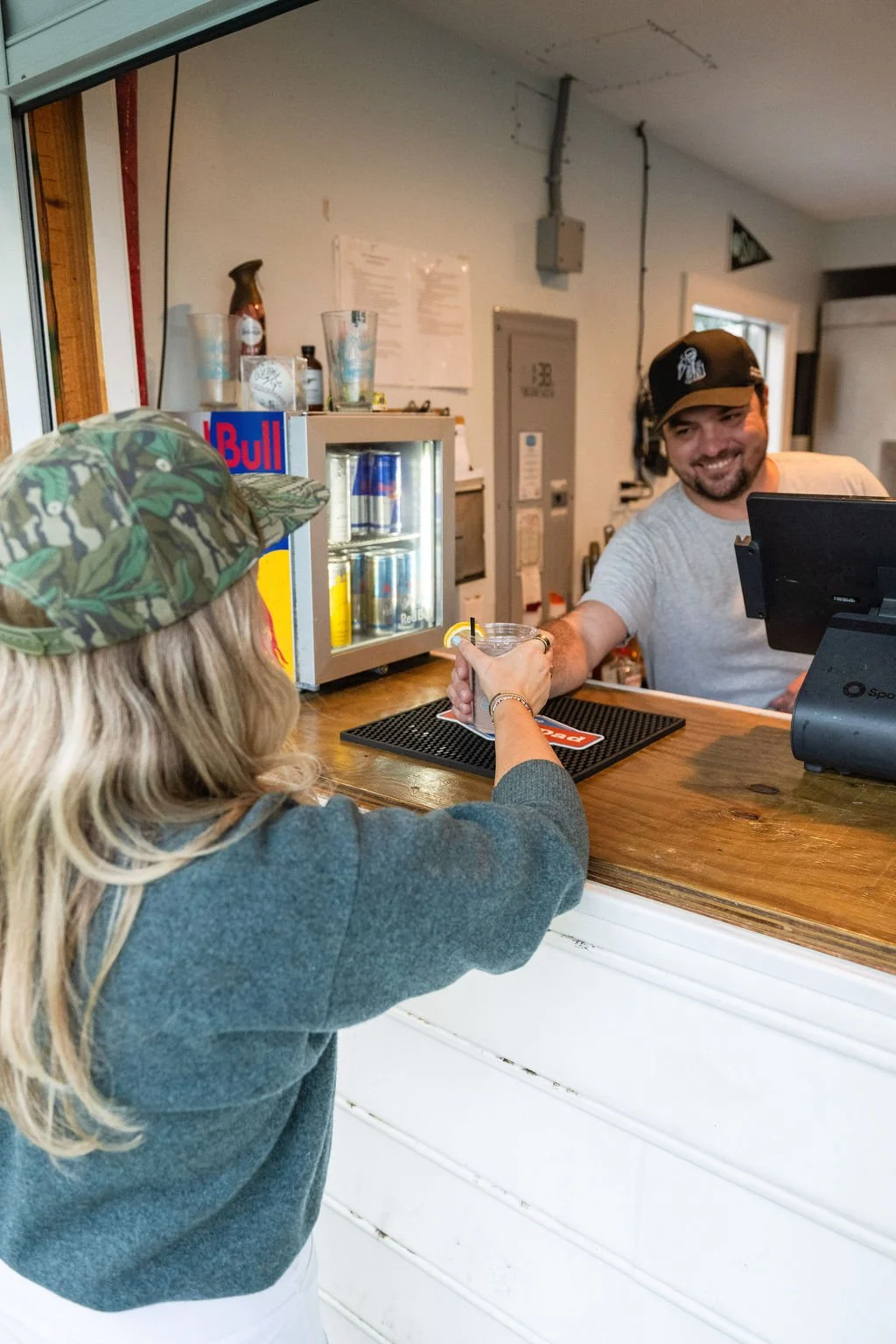 Shaka Taco drinks at the window