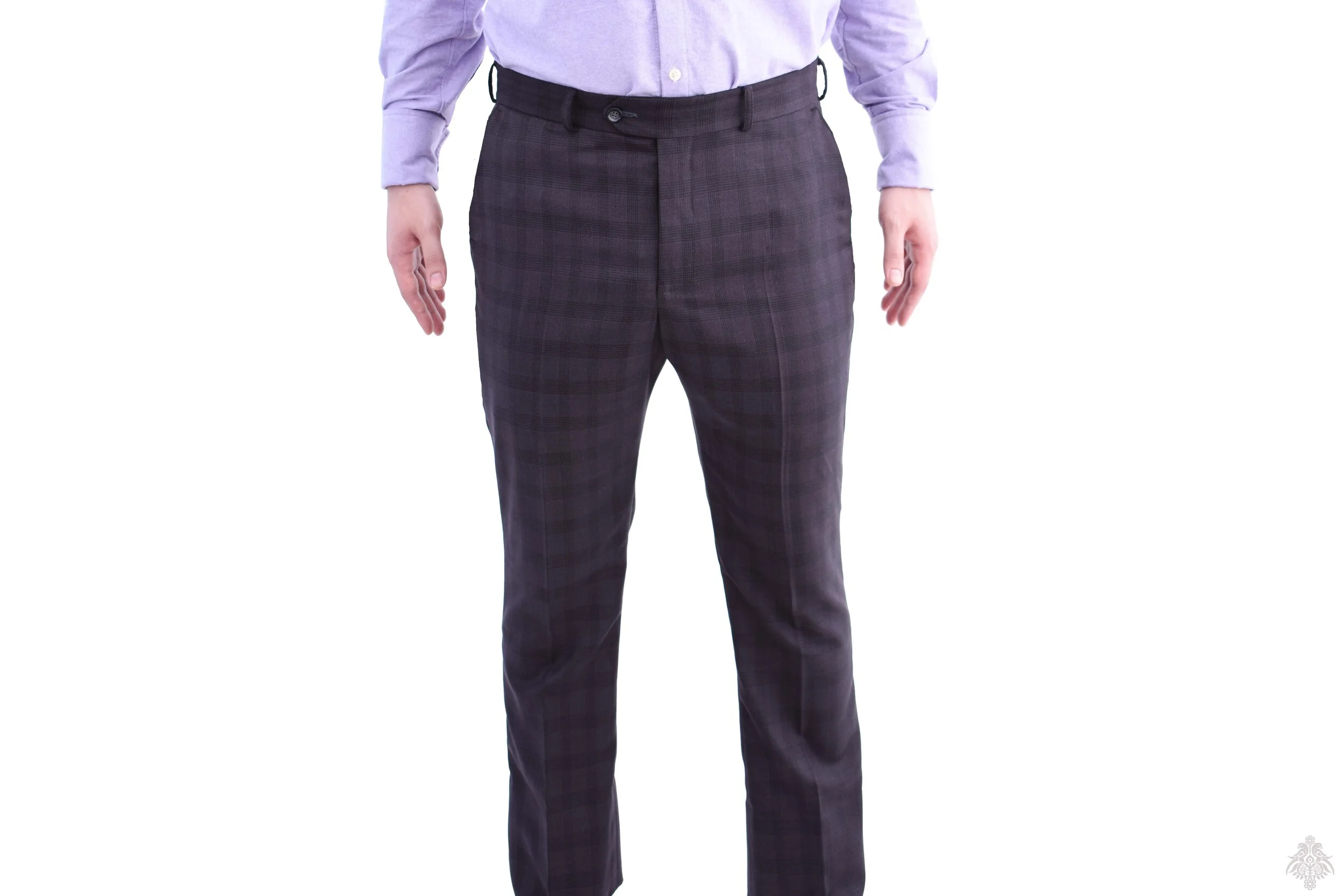 Grey Glen Check Trousers — THANE ZRONGO