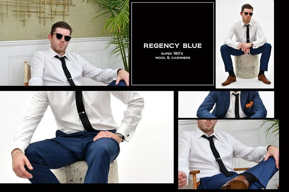 Regency Blue - 100% Super 180&rsquo;s Wool Cashmere Blend 

Part of our Legacy Collection coming September 2023. 
.

.

.

#mensclothing #newyorkdesigner #mensclothingbrand #smallbusiness #fashionnews #fashionsuit #fashionphoto #fashionmodel #fashion