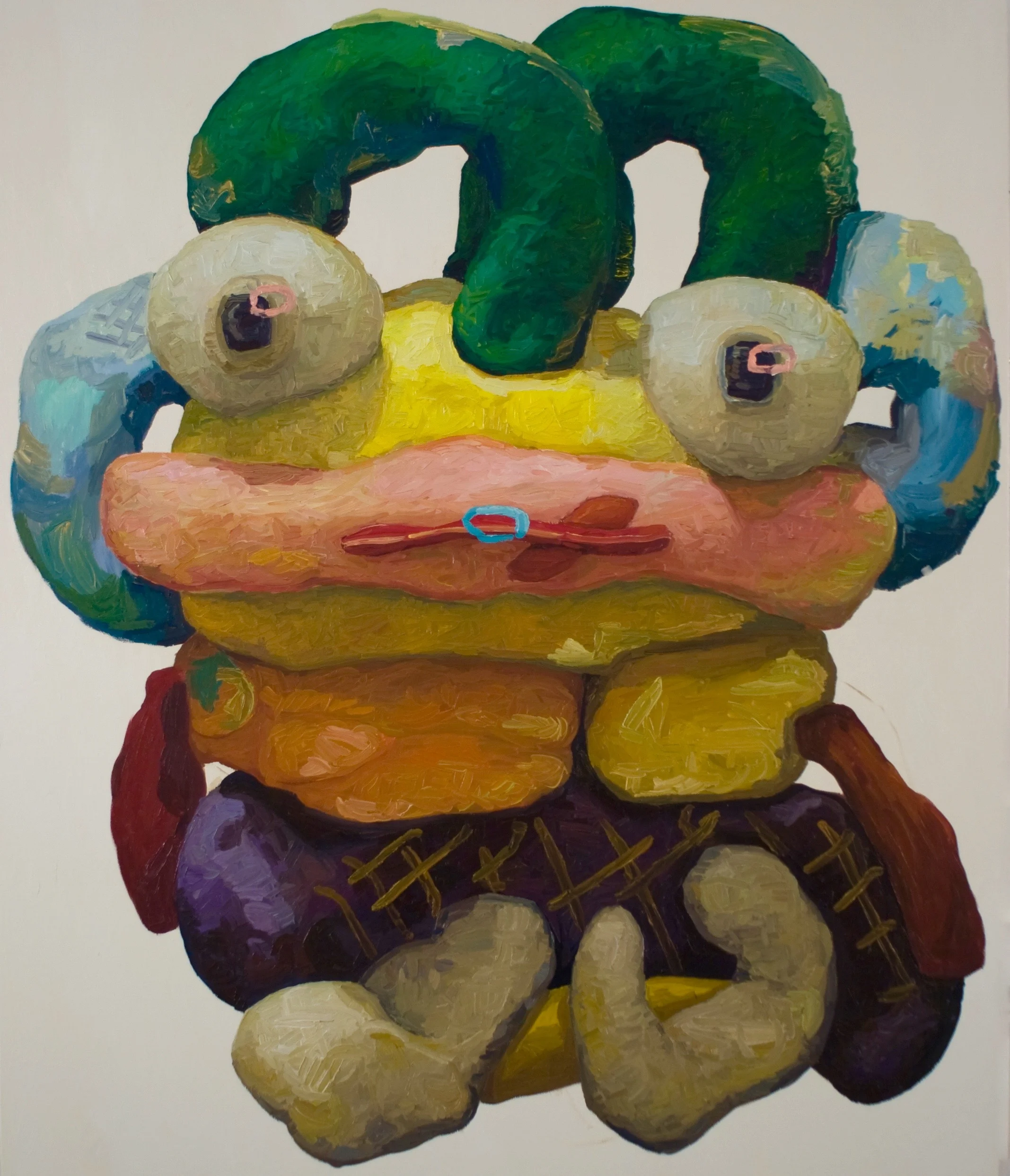 Peter Opheim, "Yellow and Green", 65" by 55", oil/canvas, 2016 (#292)