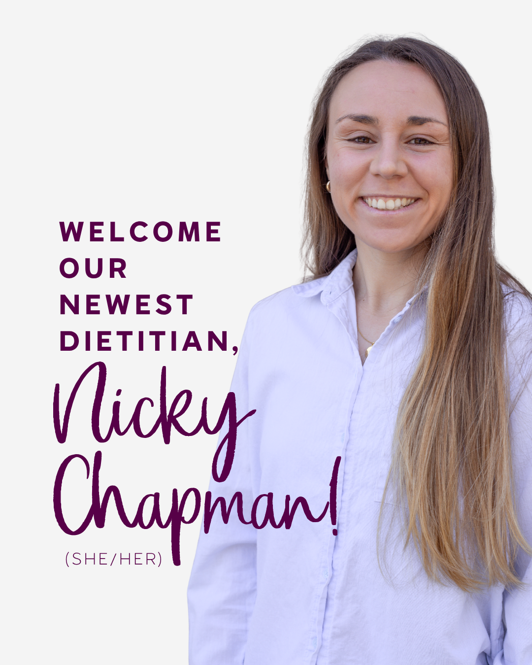 Introducing Registered Dietitian Nicky Chapman!