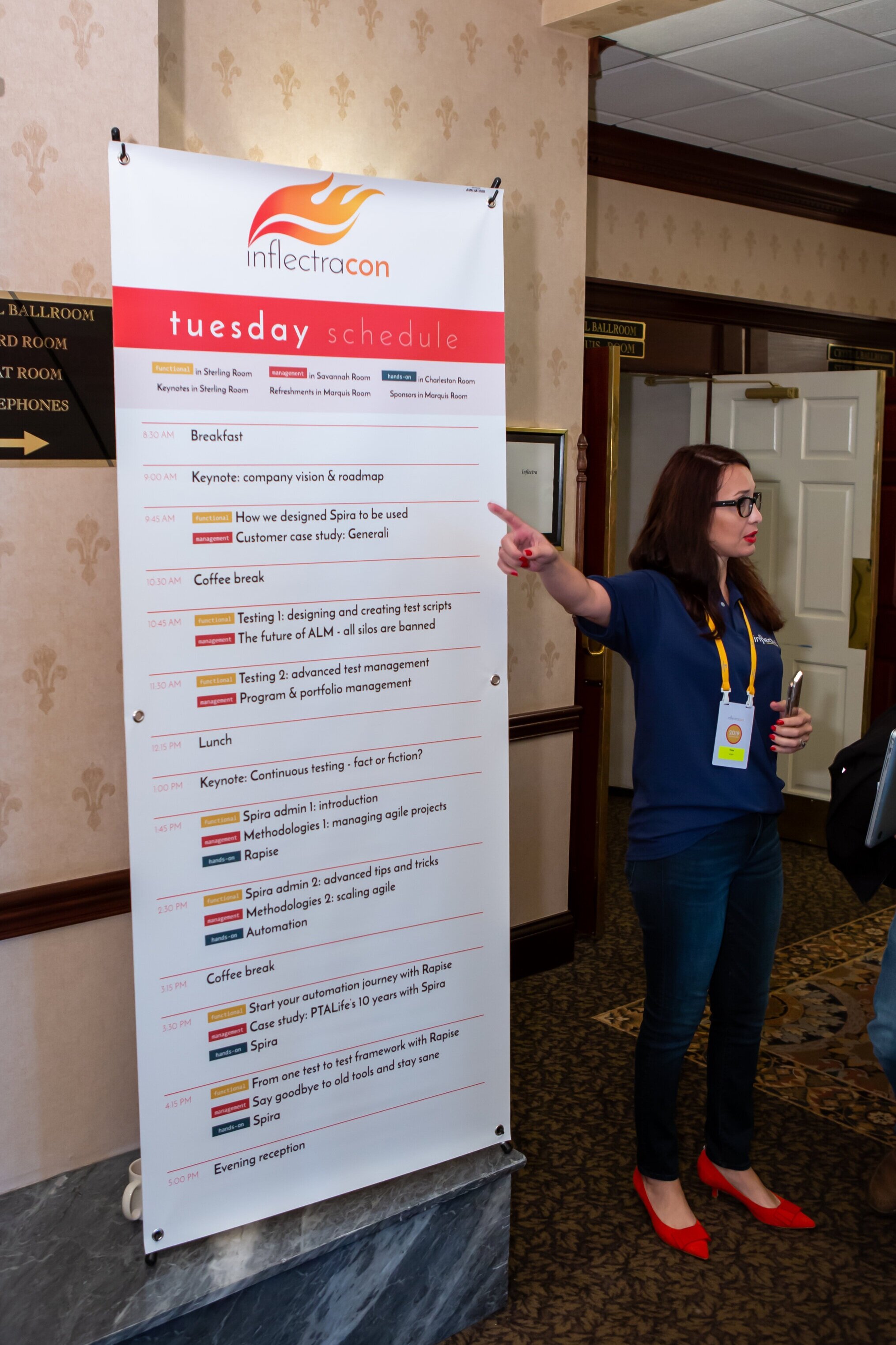 Thea Maisuradze (Inflectra) at InflectraCon 2019, Cincinnati, OH, USA.