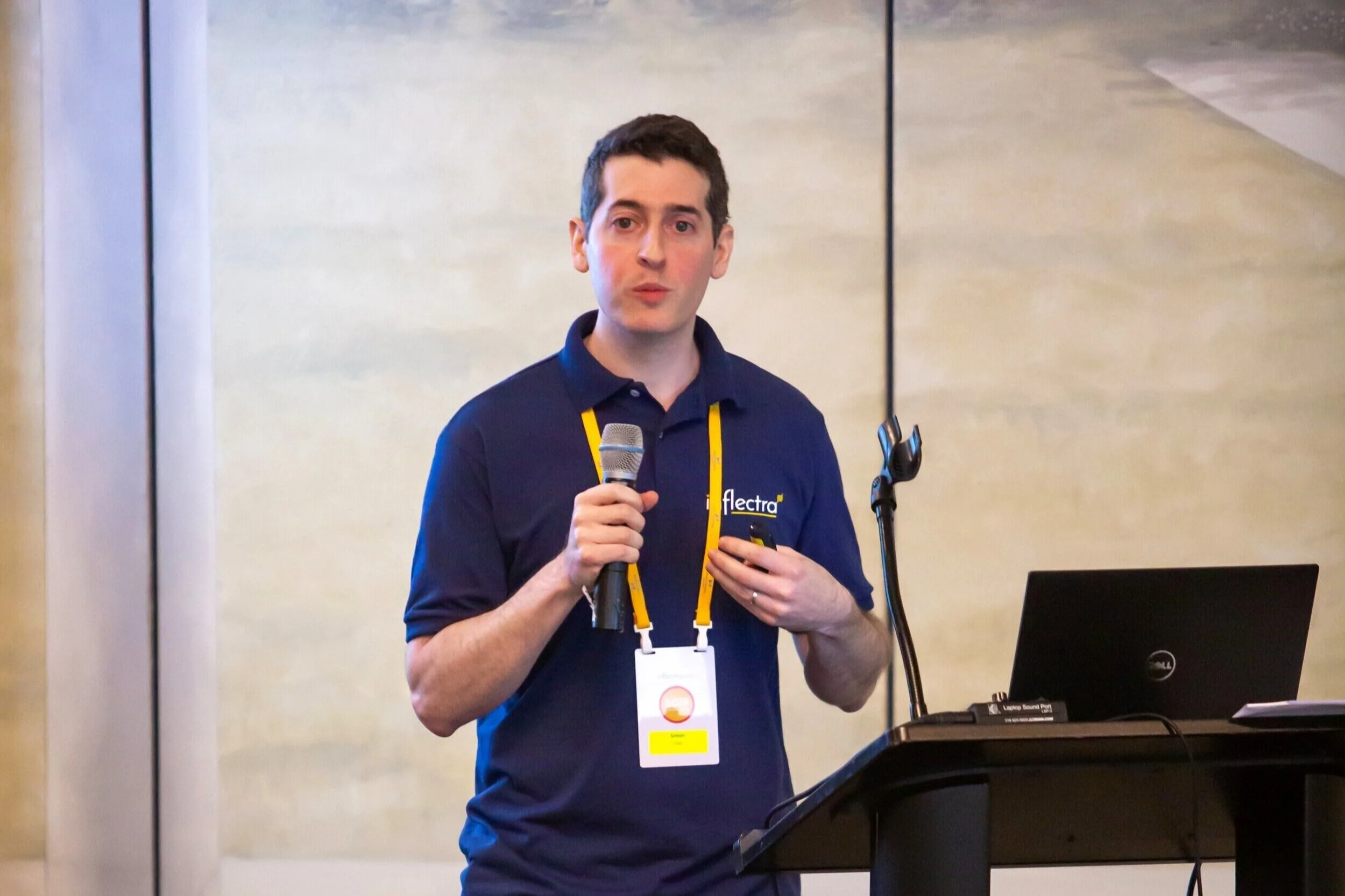 Simon Bor of Inflectra at InflectraCon 2019, Cincinnati, OH, USA.