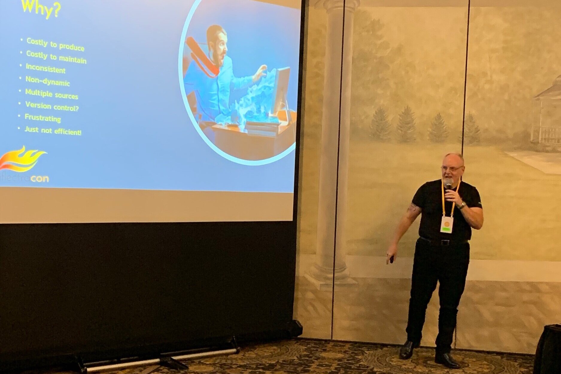Peter Brackstone of Influence IT Consulting Pty. Ltd at InflectraCon 2019, Cincinnati, OH, USA.