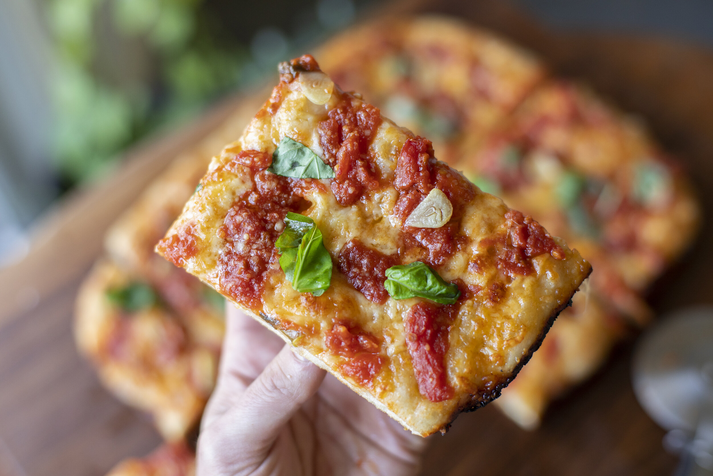 Grandma Style Pan Pizza 2.0 — SAUCE SANDWICH