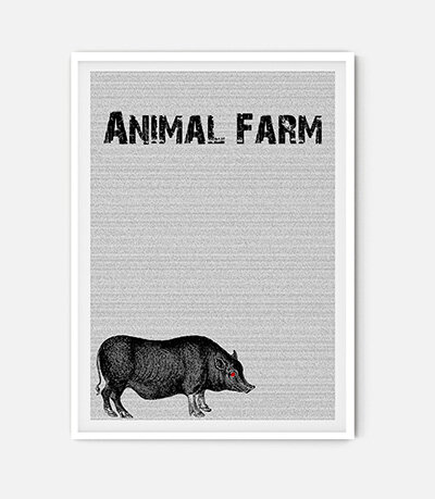 Animal Farm by George Orwell Lit Print