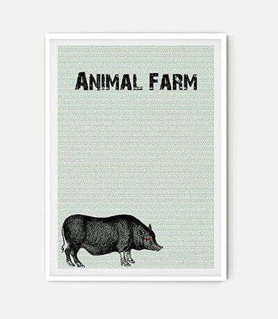 Animal Farm by George Orwell Lit Print II