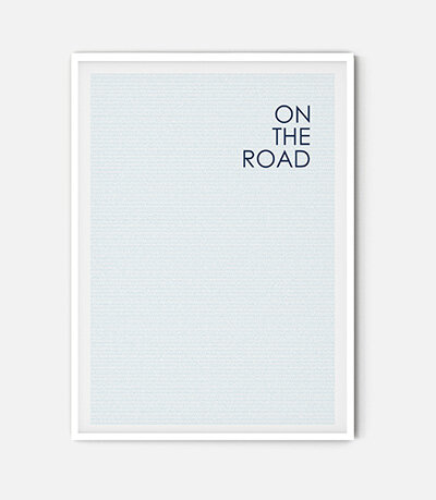 On The Road by Jack Kerouac Lit Print