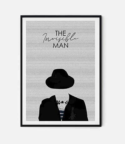 The Invisible Man by H. G. Wells Lit Print