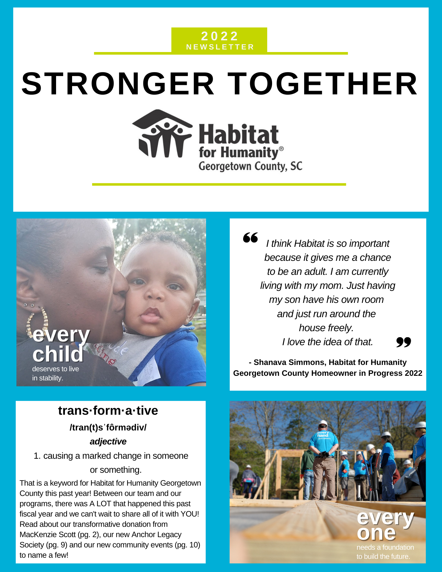 Newsletter — Habitat for Humanity County