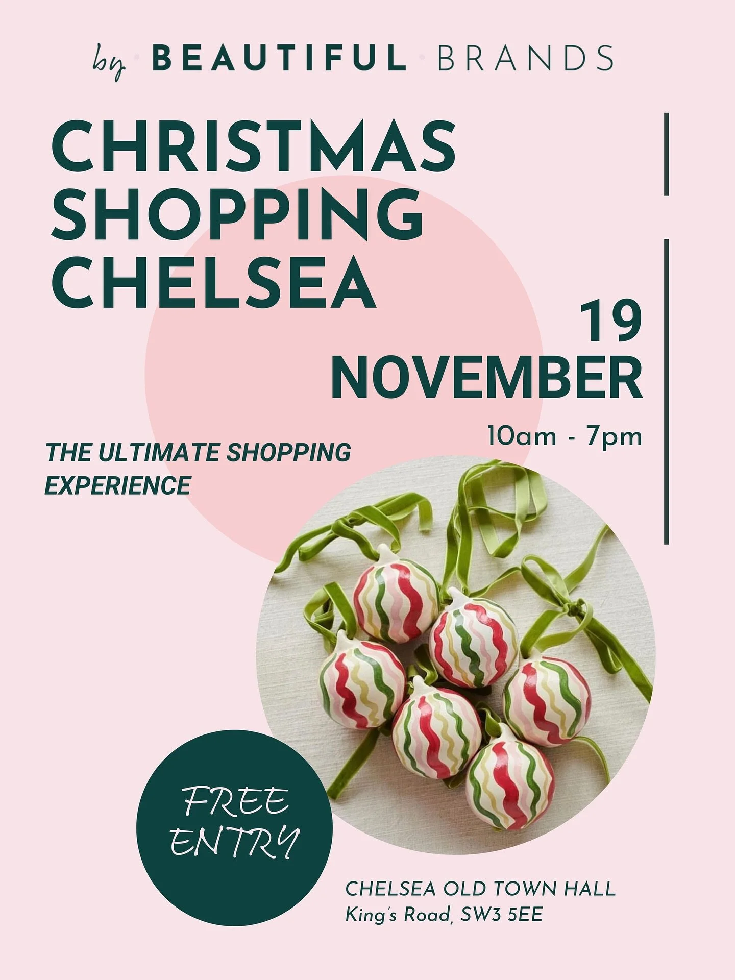 We&rsquo;re back in CHELSEA this CHRISTMAS!🎄 💫 Come and join us for the most awaited shopping day of the year!  Get ahead and conquer your Christmas list in just ONE DAY all under ONE ROOF!💫 Our best seasonal selection yet!  And make it truly fest