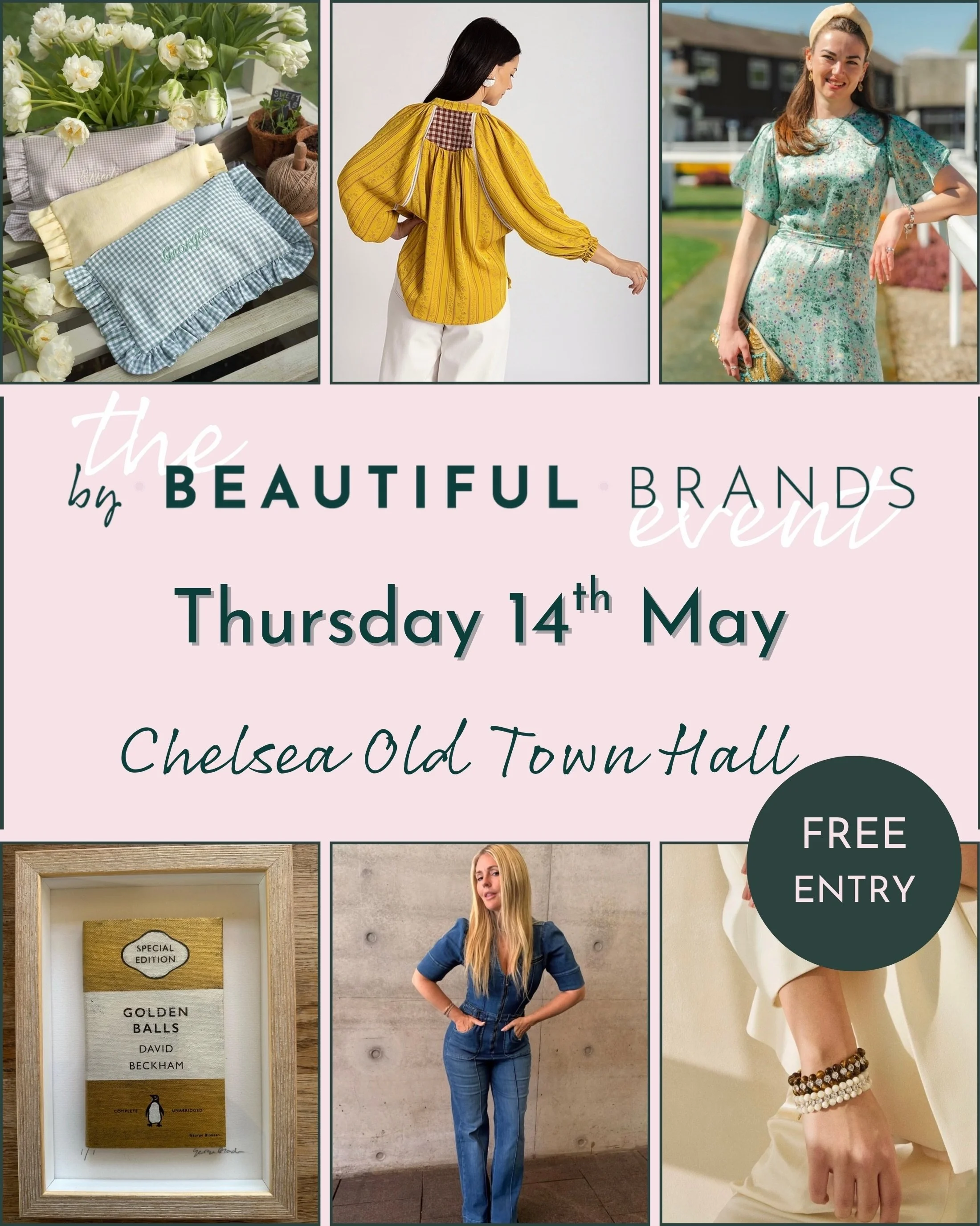 There IS only one place to be this THURSDAY! 💫
Come and support 60 independent brands 🫶 
📍Thursday 14th MAY
📍Chelsea Old Town Hall
📍10am - 7pm
📍FREE ENTRY
📍60 Beautiful Brands 
#bestnewbrands #bestbritishbrands #SpringEvent #chelseapopup #bybe