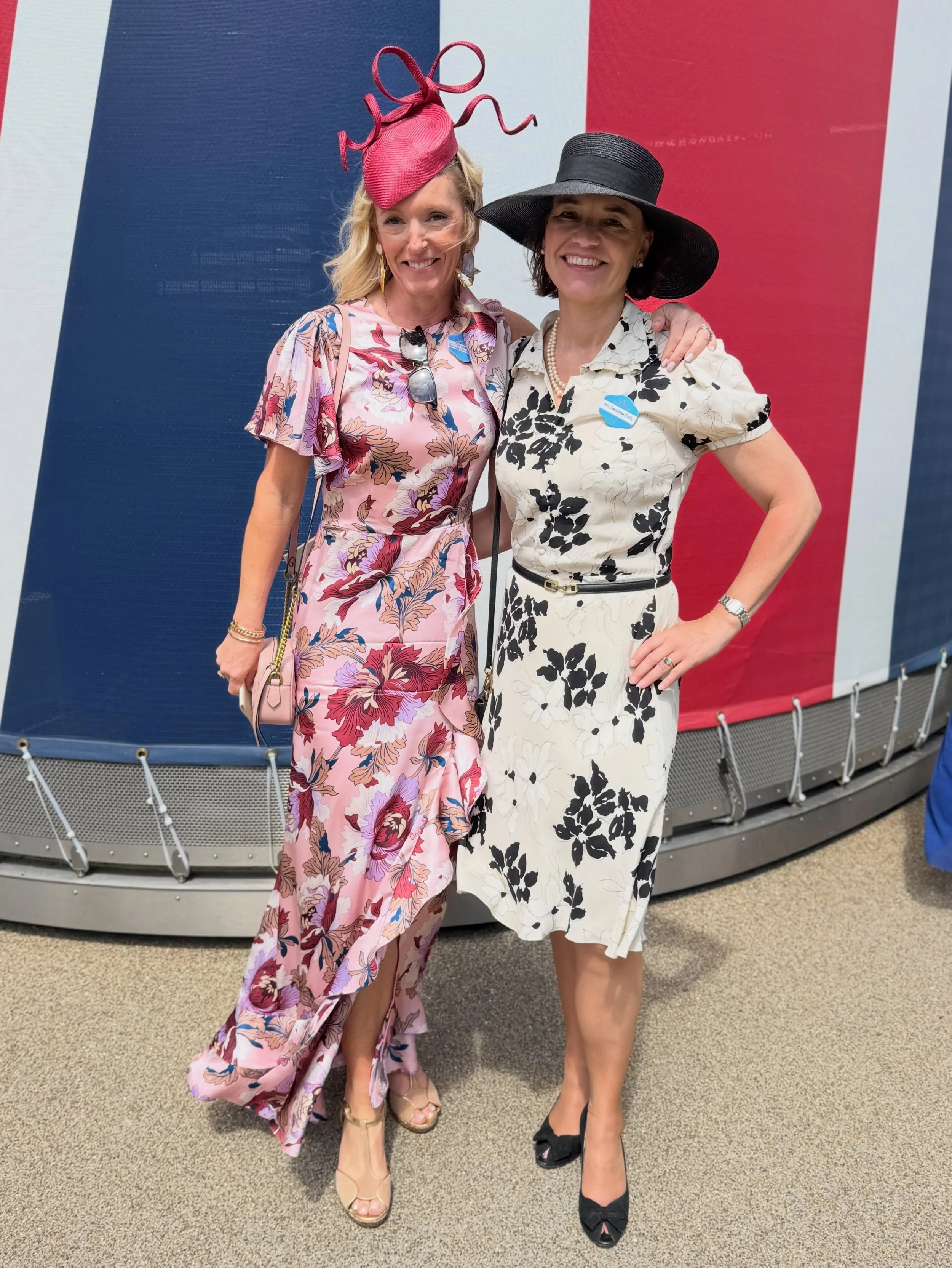 Royal Ascot, Wednesday 🐎
Always a highlight of the year &mdash; and this year did not disappoint!

I&rsquo;m (Tam) wearing a bespoke @ridleylondon dress and @beazleymillinery hat, both found at our Spring Shopping Event back in May!

Swipe through f