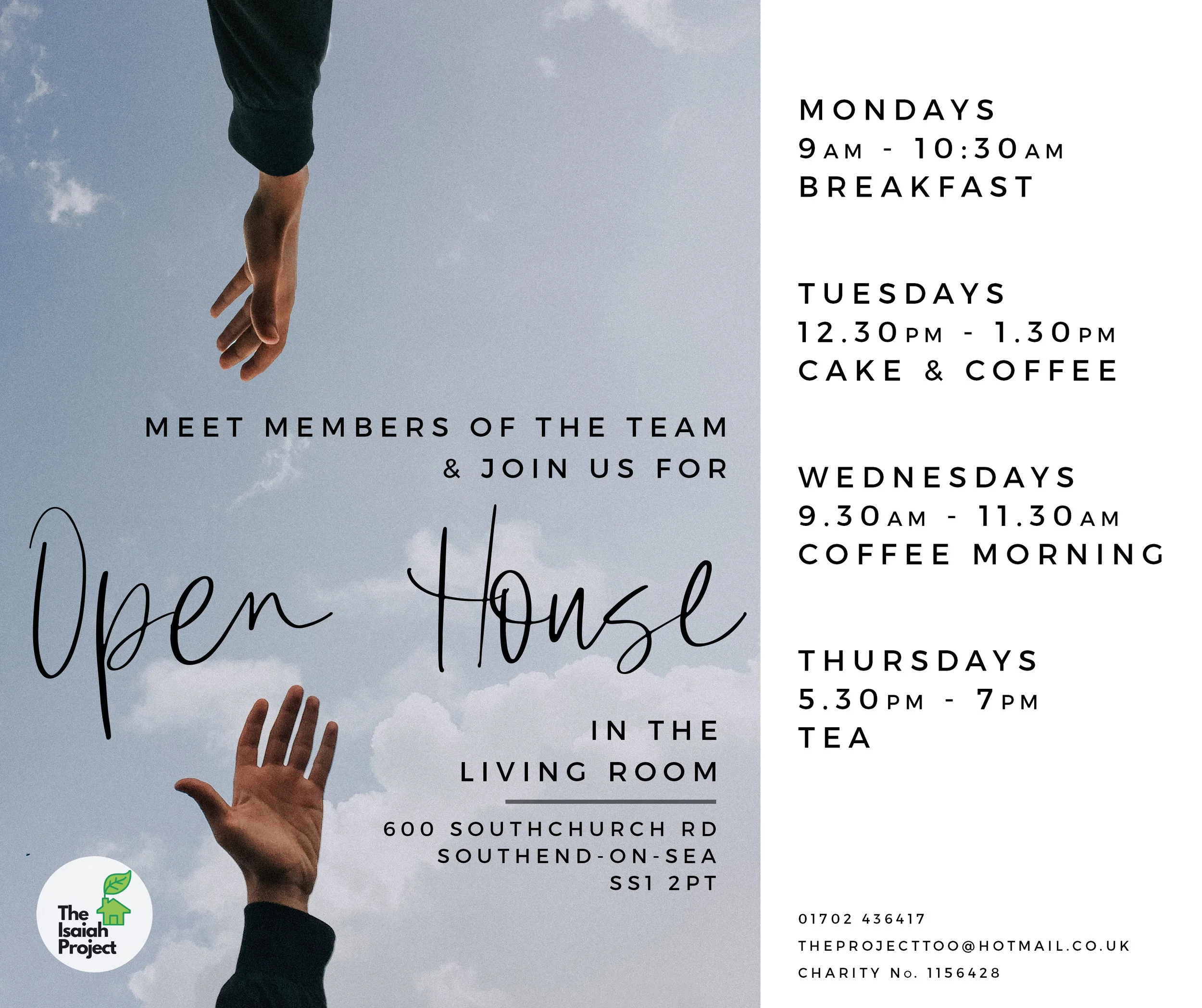 Join us for "Open House" to connect and find out how The Isaiah Project can help you