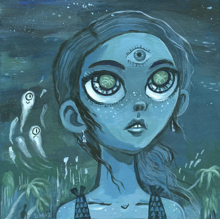 Hey! My girlfriend Daron Nefcy started up her first ever tumblr page !
You should go follow her for more paintings like the one above! Do it!