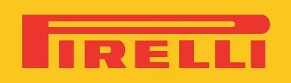 Pirelli logo with red and yellow colors