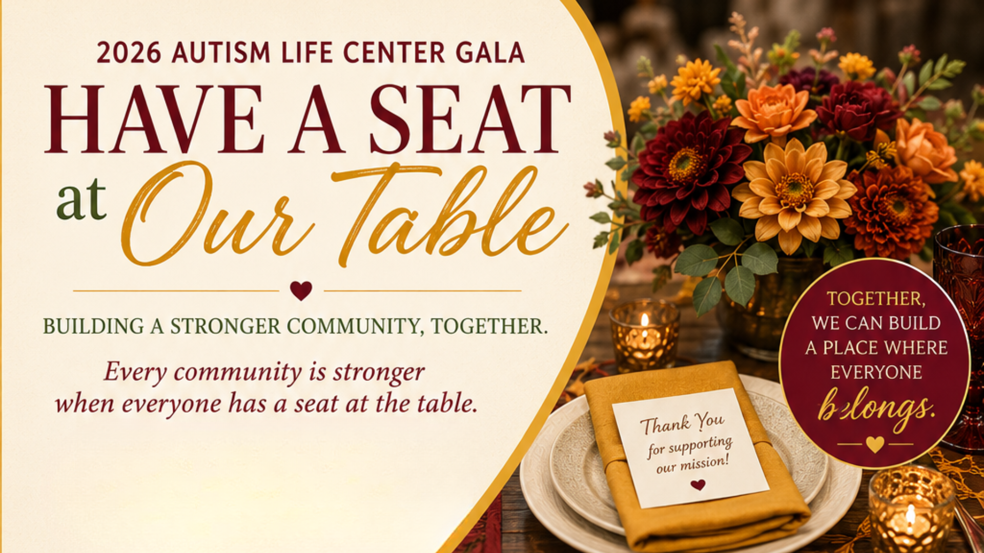 2nd Annual Gala - Have a Seat at Our Table
