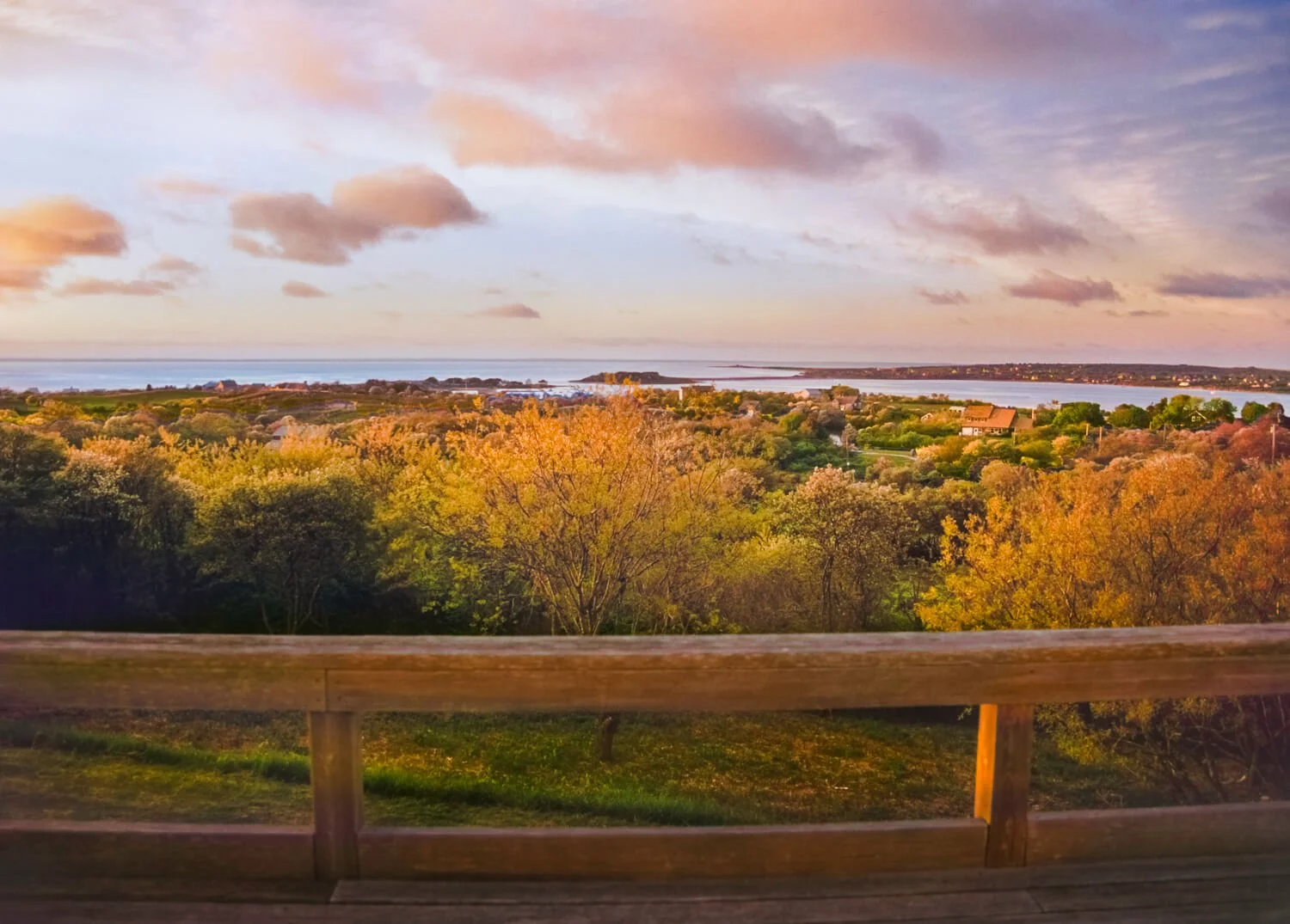 Over Great Salt Pond