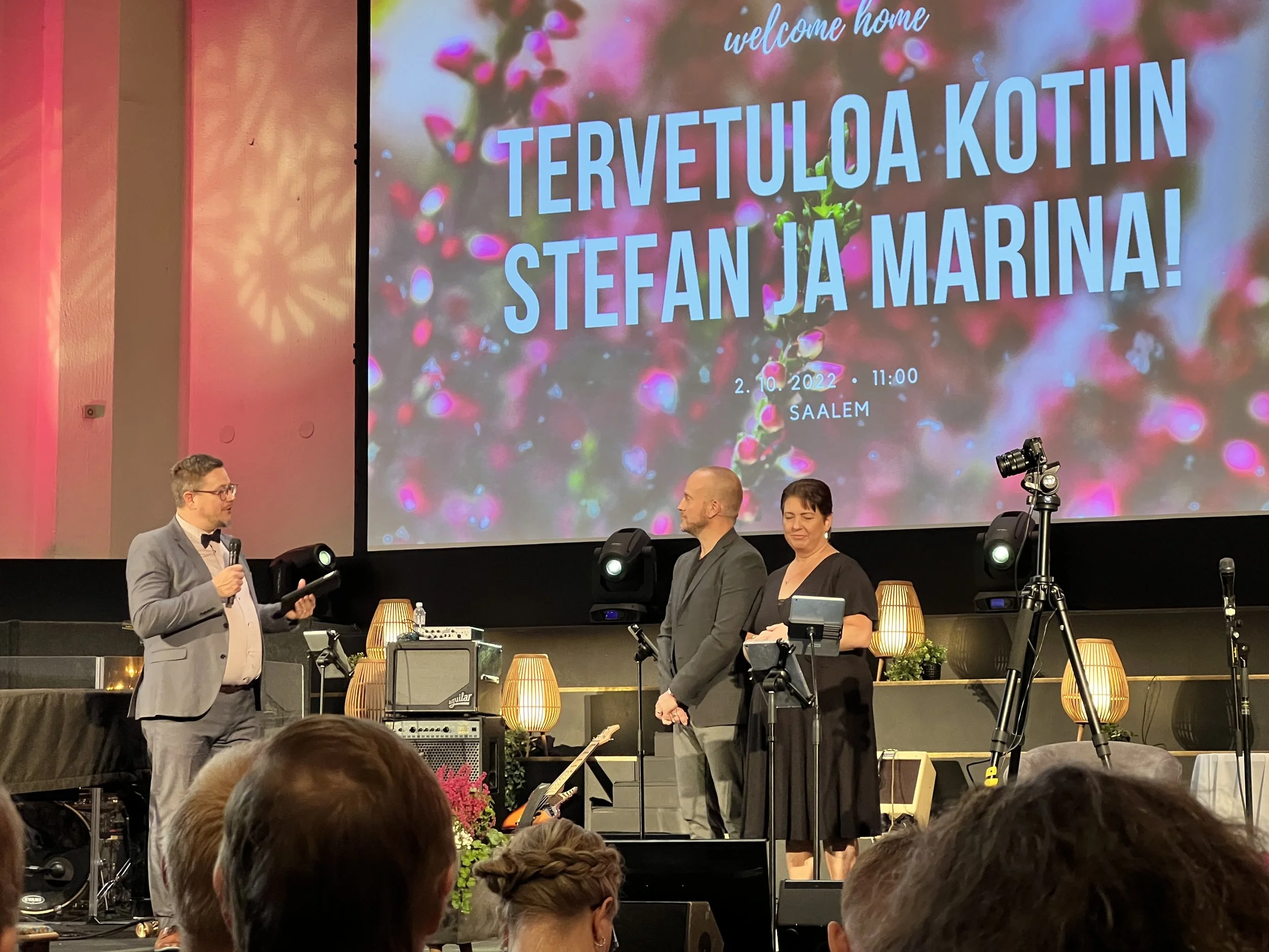 Welcome service for new senior pastors for Saalem Church in Helsinki