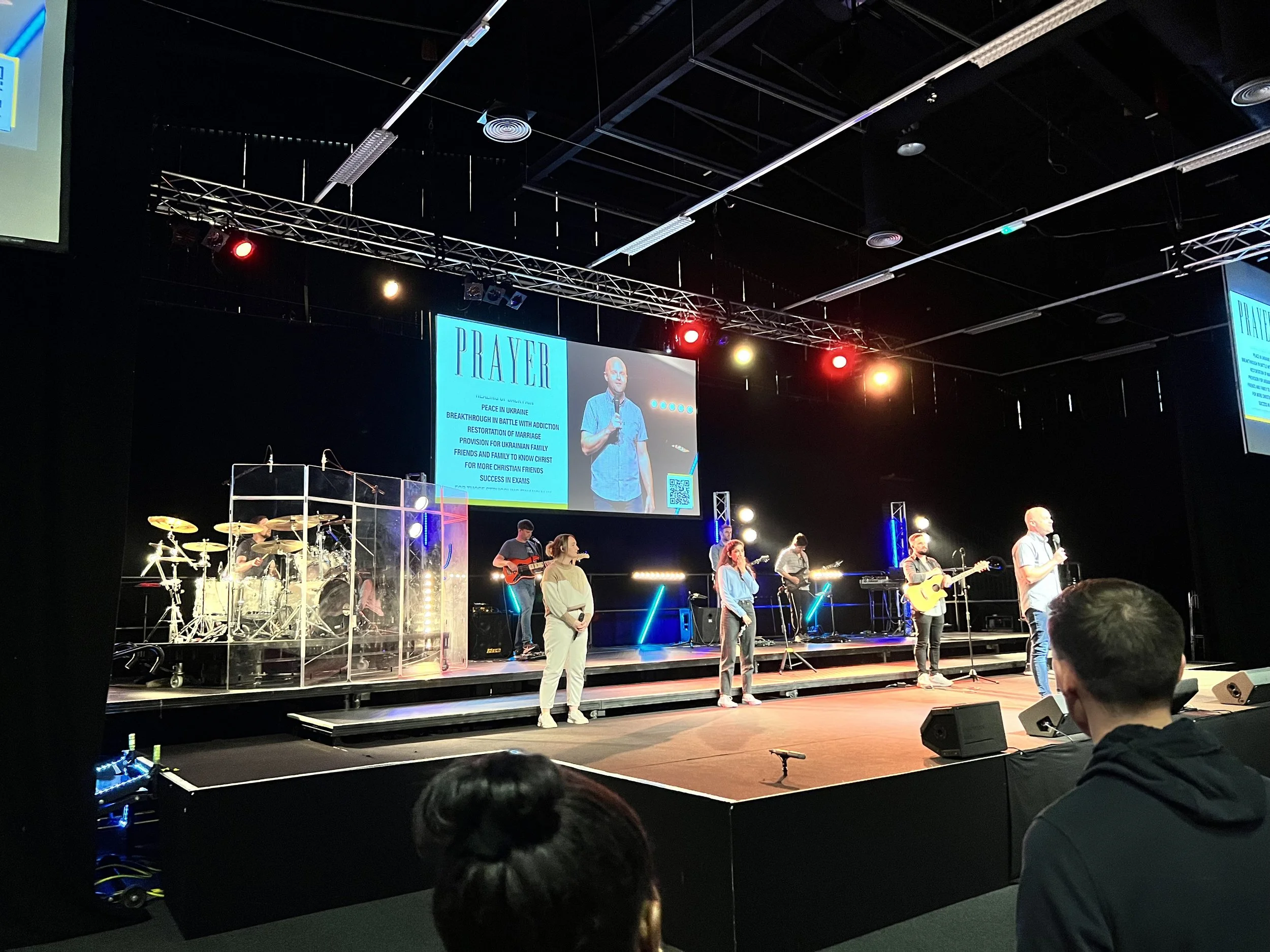 Church service in Aberdeen, Scotland