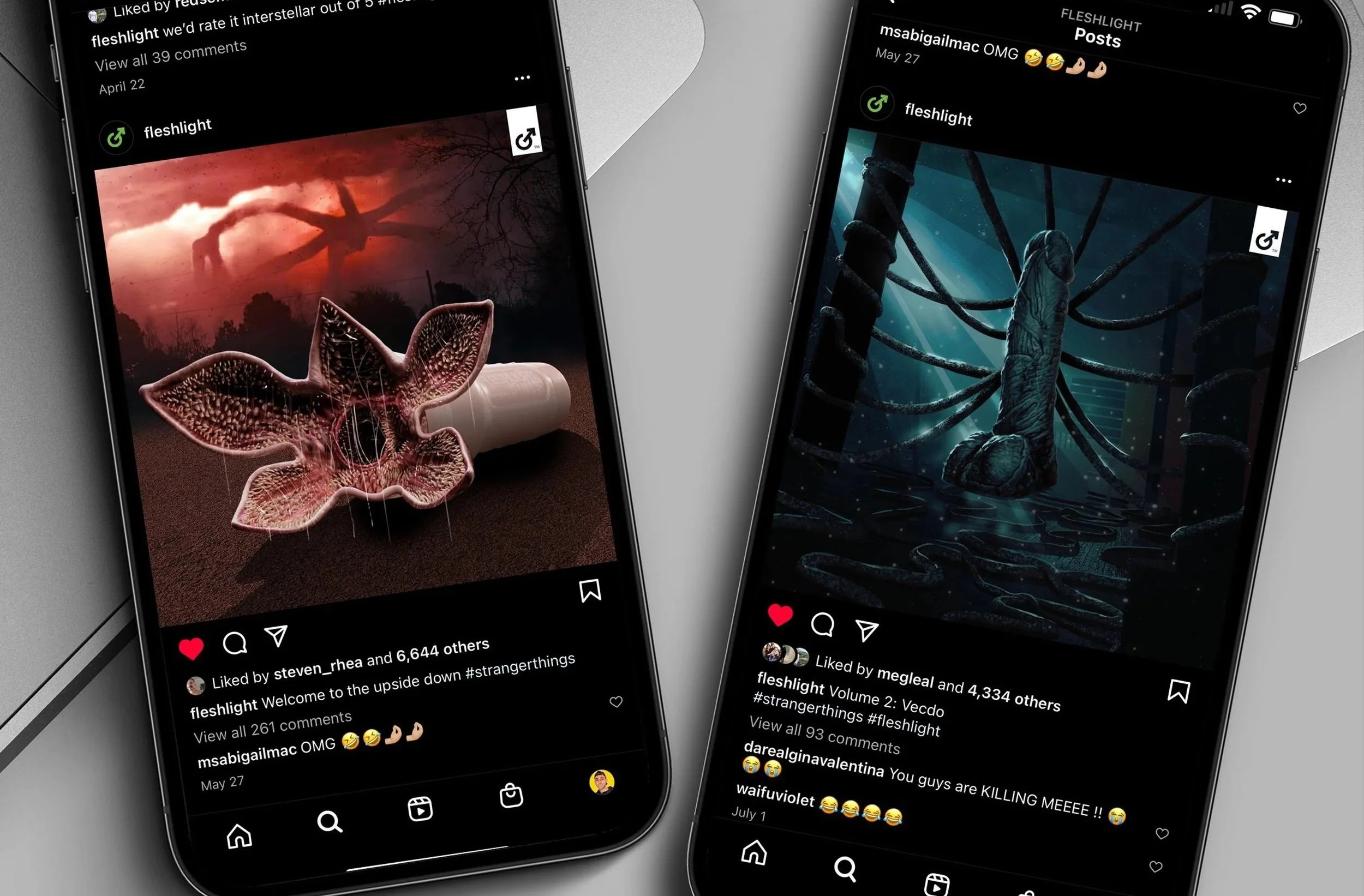 Social Media: Stranger Things Fleshlight Posts