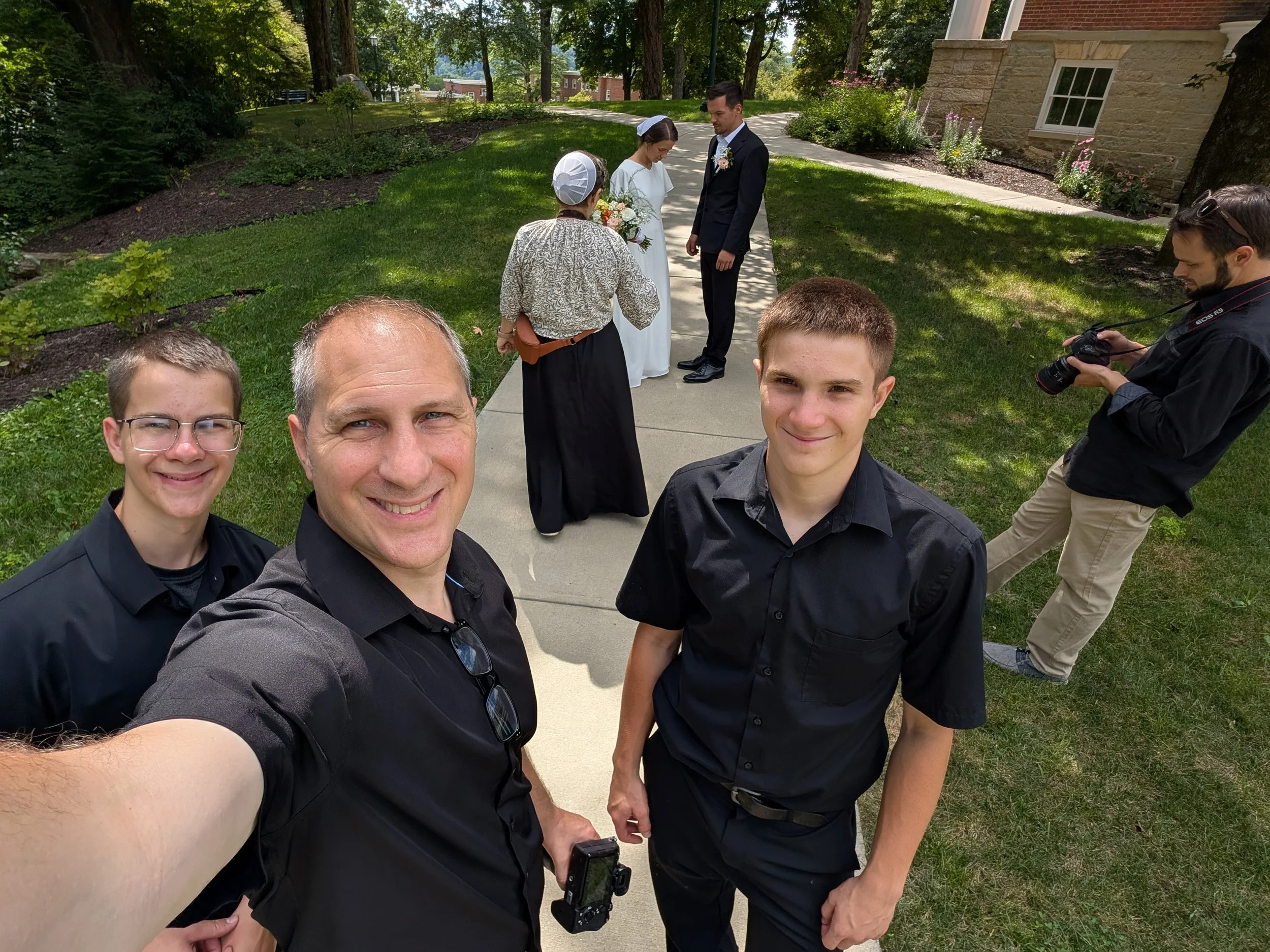 Filming Angeline and Harrisons wedding