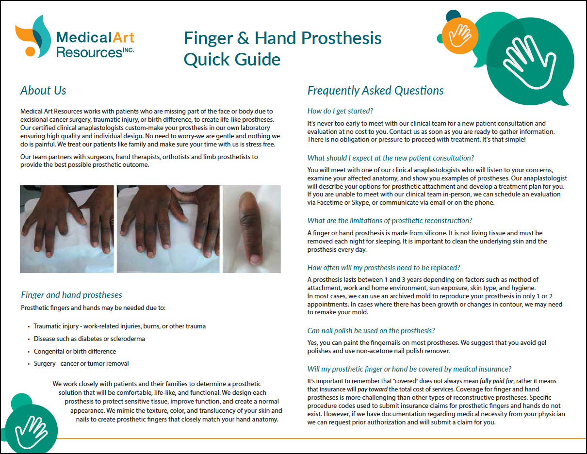 Finger &amp; Hand Prosthesis Quick Guide