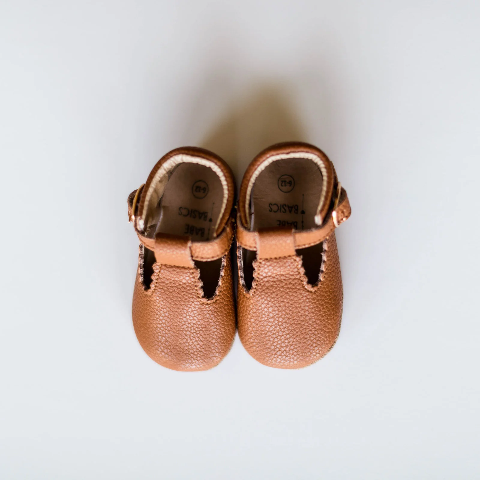 Leather Mary Jane Moccasins in Tawny 