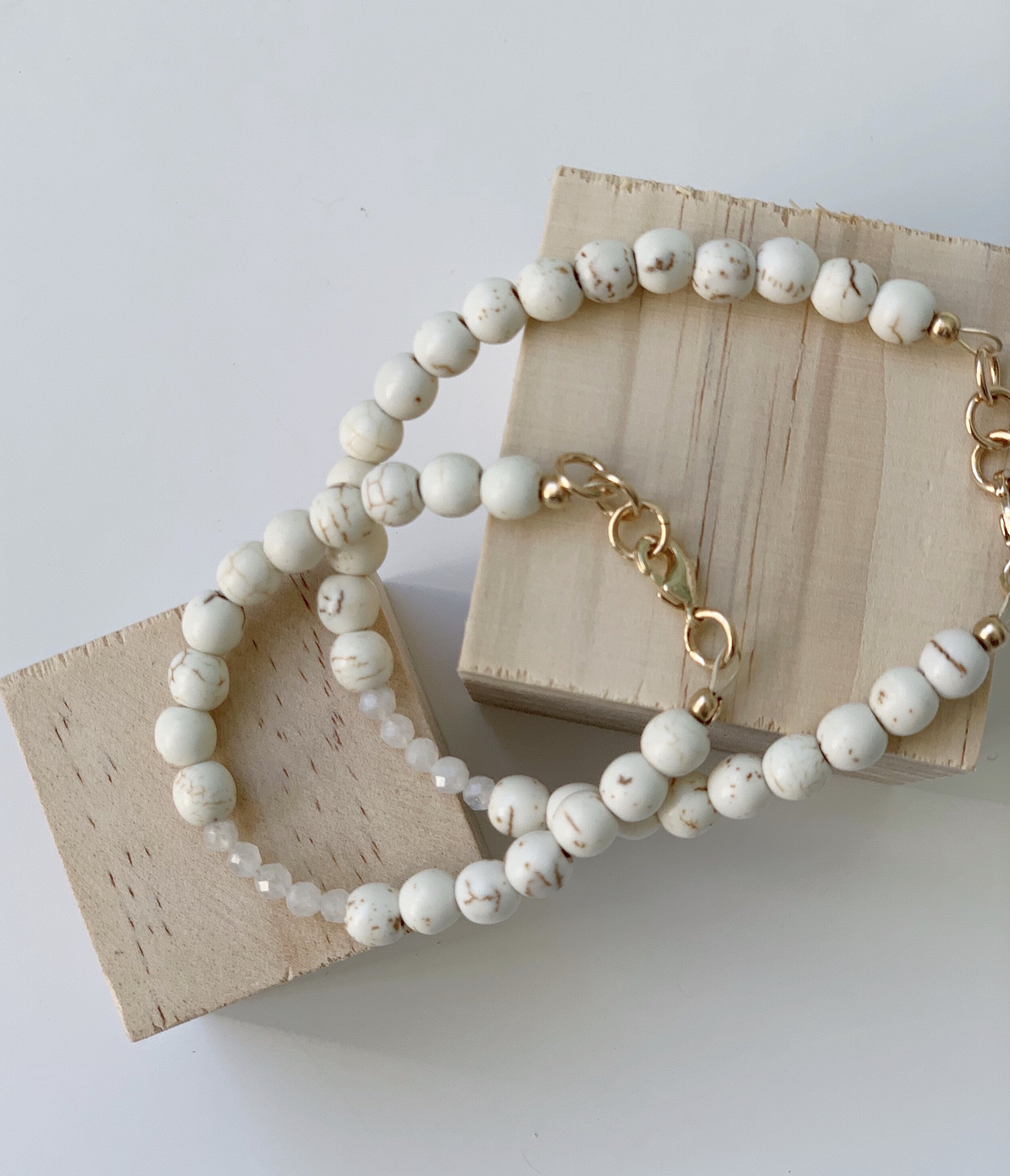 Handmade Bead Bracelet for Mom + Babe