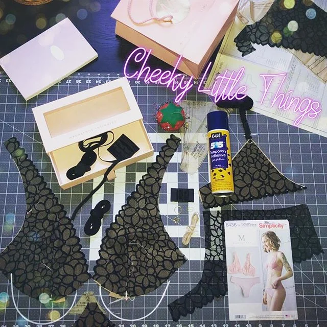 I took a bra making class a little while back &amp; I&rsquo;m finally getting around to making the bra &amp; panty kit I picked up while I was there. Yay!  @rockinstockins had been telling me how much I would enjoy it for quite awhile &amp; she was s