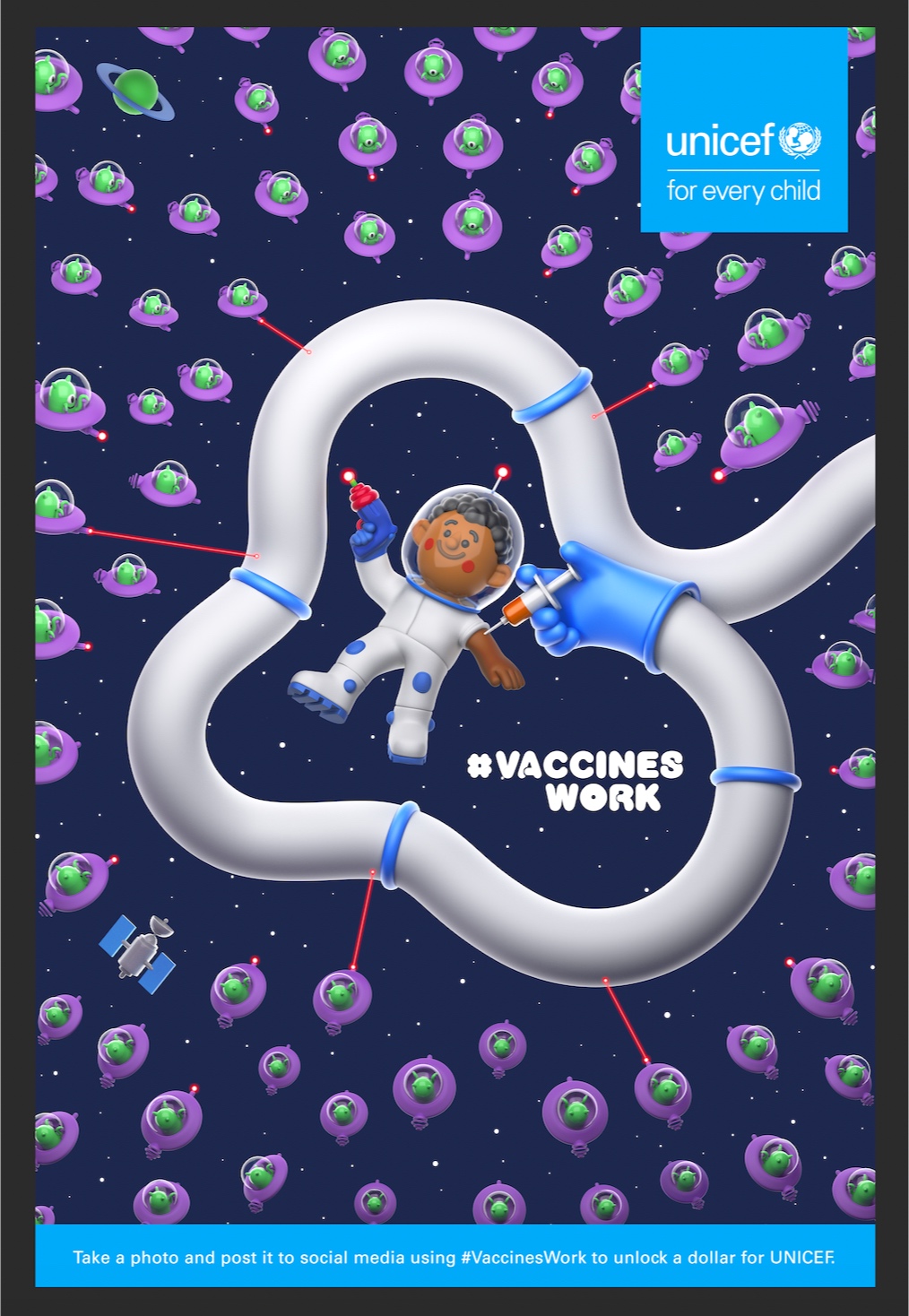 UNICEF "#VACCINESWORK"