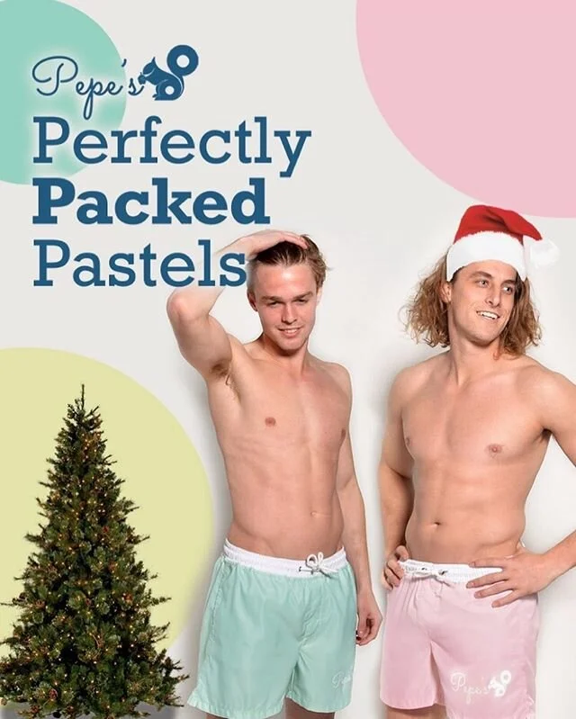 Pepe and the gang wish you a very Merry Christmas and a happy and safe holidays! See you all in 2020 #pepes #socksandjocks #swimwear #man