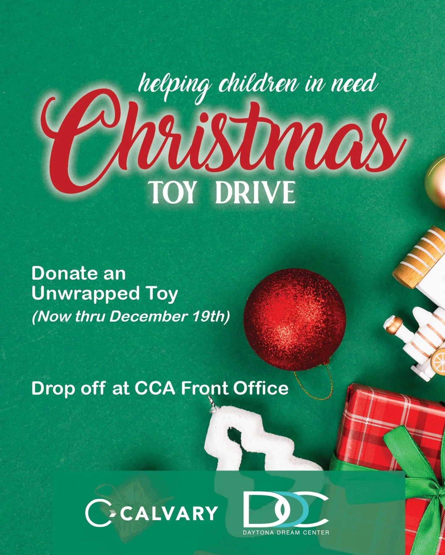 ✨ Our Christmas Toy Drive is underway! 🎁

We&rsquo;re excited to partner with the @daytonadreamcenter to help bring joy to children in need this Christmas season. ❤️

Now through December 19th, you can make a difference by donating a brand new, unwr