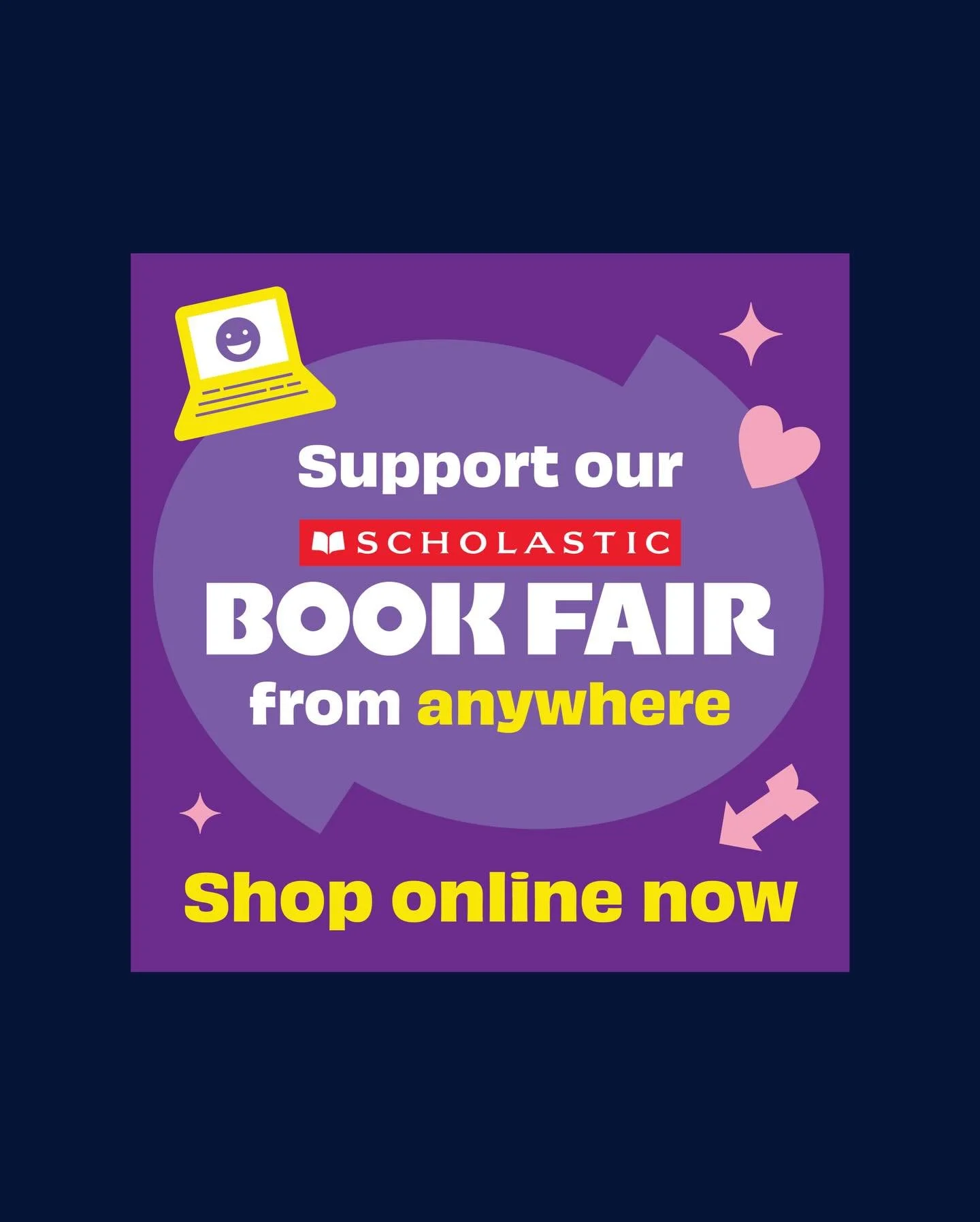 Want more Book Fair? No problem! Keep the party going online 🌟

All book fair purchases over $35 ships free and every purchase benefits our school! 

Click the link in our bio to shop now ⛓️&zwj;💥