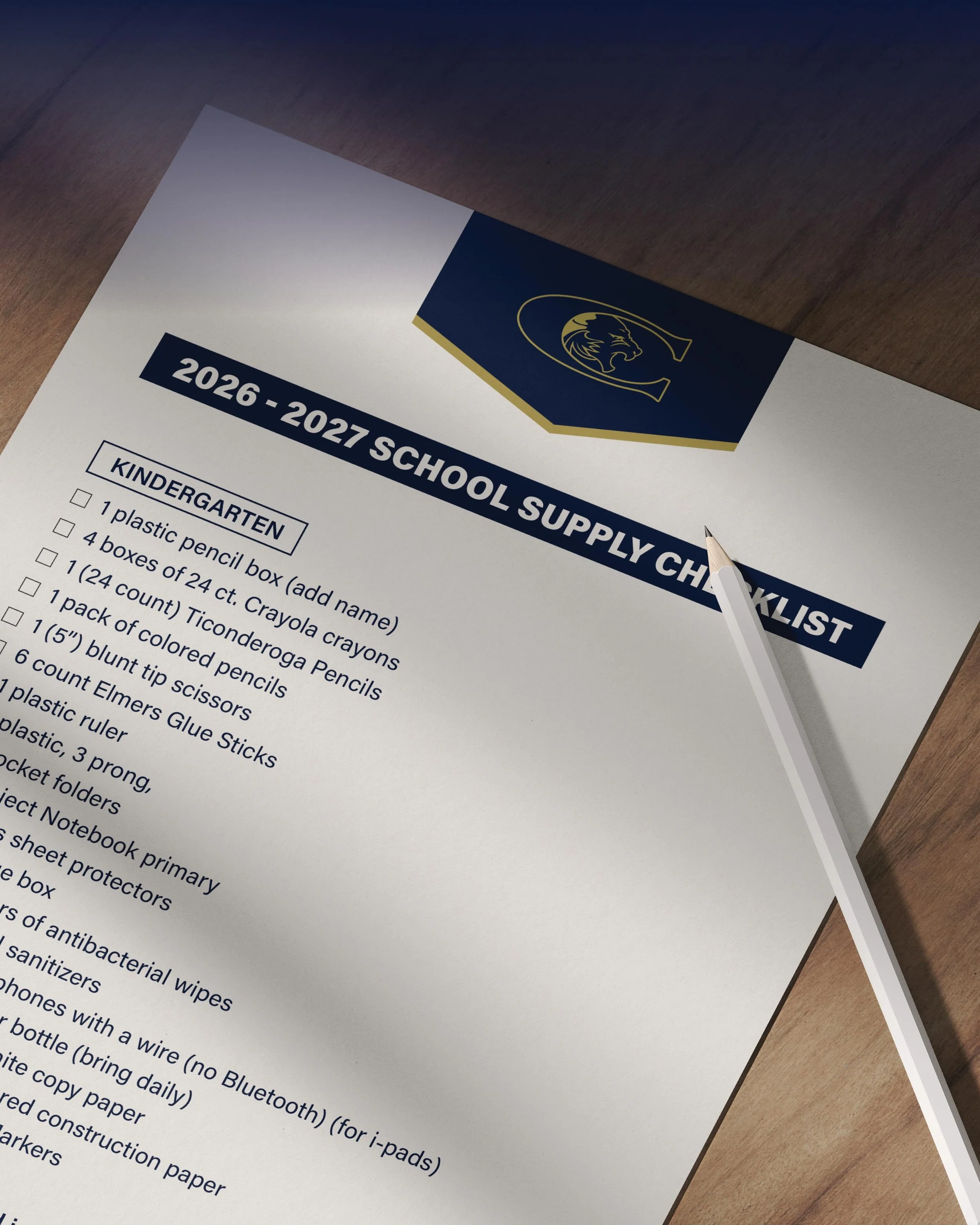 Our 2026-2027 School Supply Lists just went live 📋✅

Visit ccalions.com/supplylist to download your students&rsquo; printable school supply lists! 

Conveniently available for you all summer long ☀️