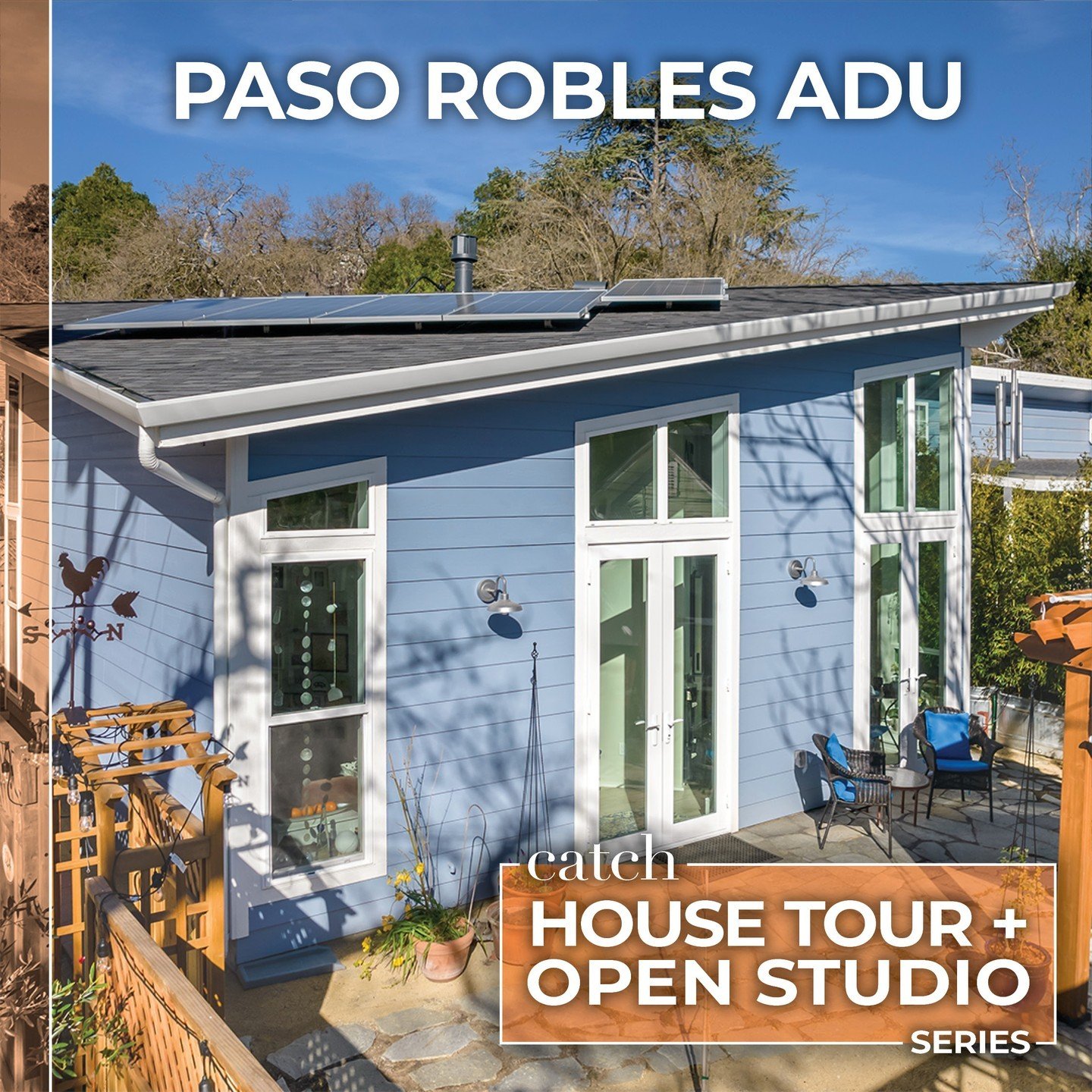 It's not too late to join us this evening (Wednesday, May 8th at 5:30 PM) for a tour of the Paso Robles ADU. A one-of-a-kind ADU design with a mezzanine level and an overall ceiling height of 16 ft! Message Natalie at natalie@catcharchitecture.com to