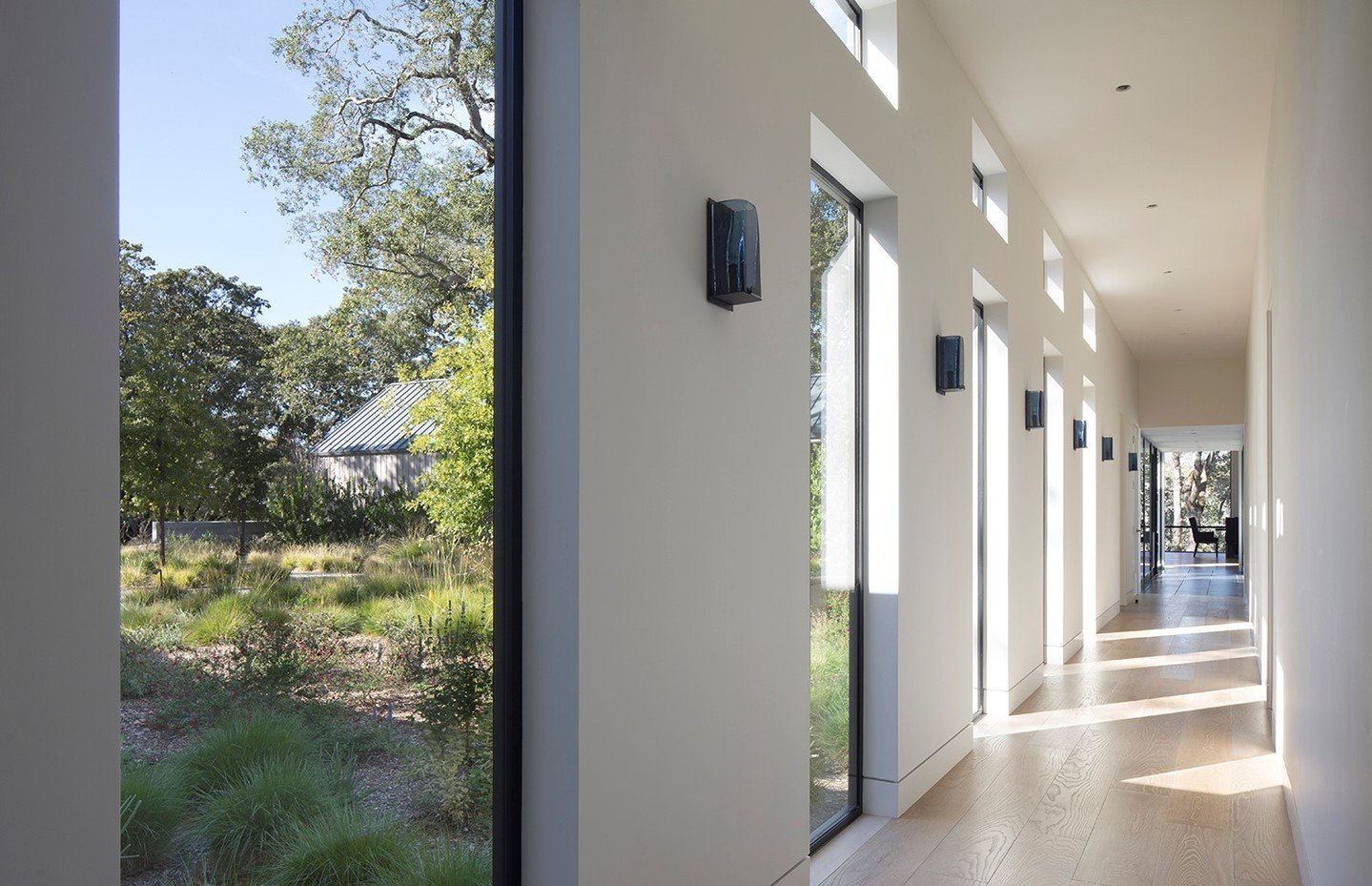 We love this corridor at the Bennett Valley Residence, and the small but mighty details.