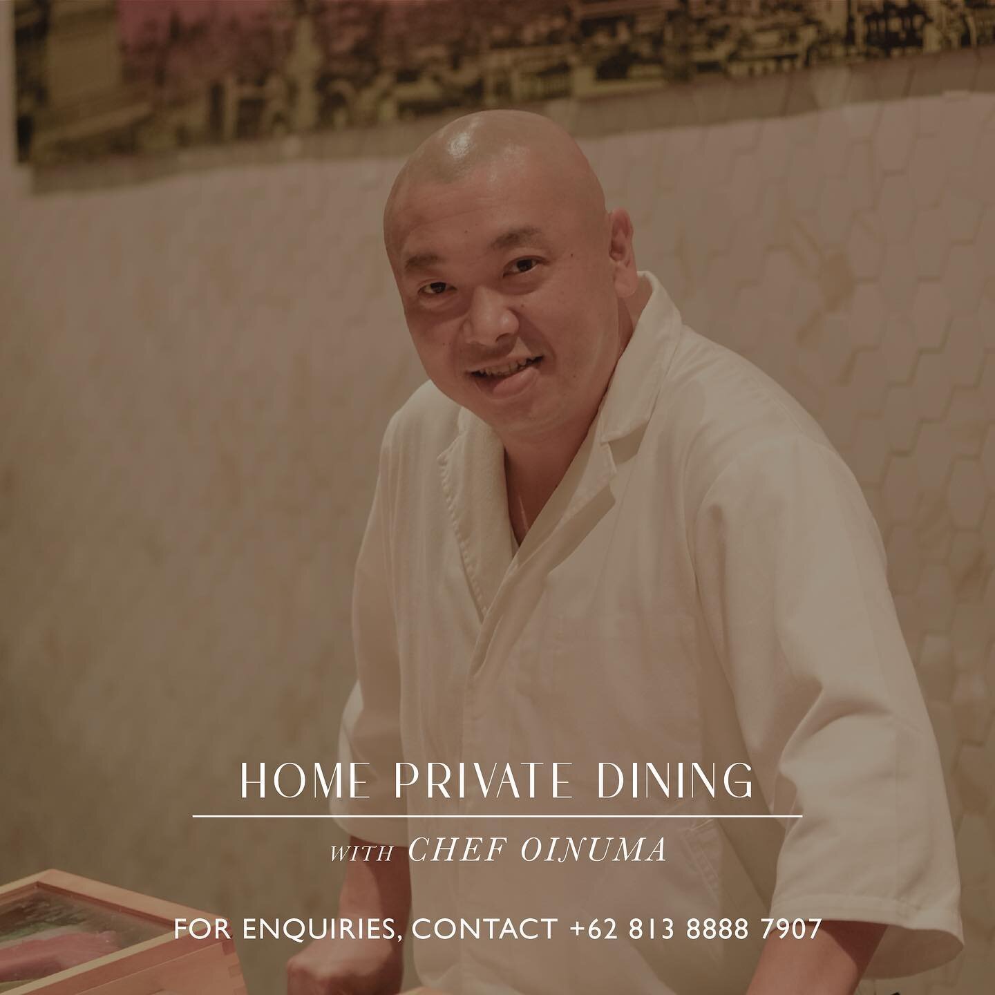 You can now book our Japanese Executive Chefs for Home Private Dining. For enquiries, please contact +62 813 8888 7907 or yawara.co.id/reservation.