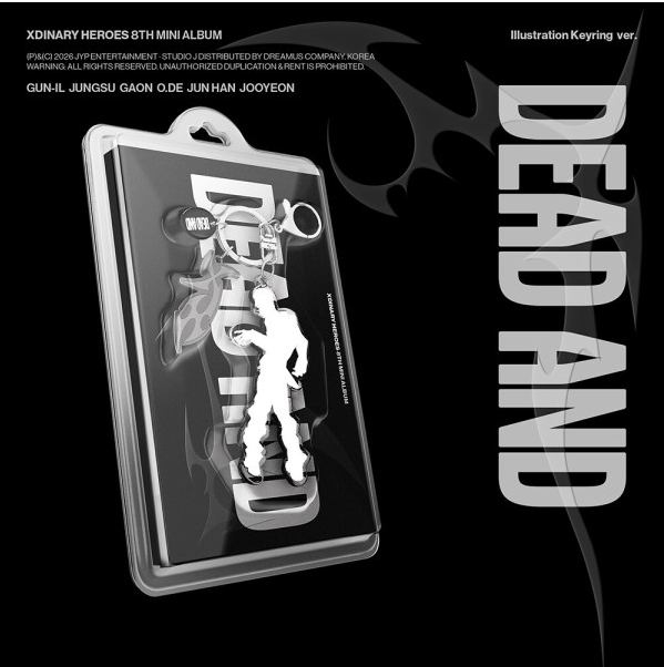[PRE-ORDER](APPLE POB) Xdinary-Heroes - DEAD AND (Illustration Keyring/Random)(04/17/26)