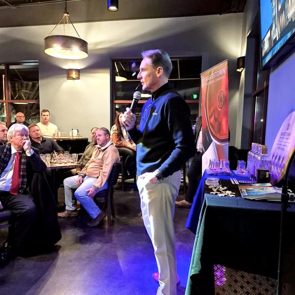 Bardstown bourbon company CEO Mark Erwin Visits Bin110 in Cornelius, NC