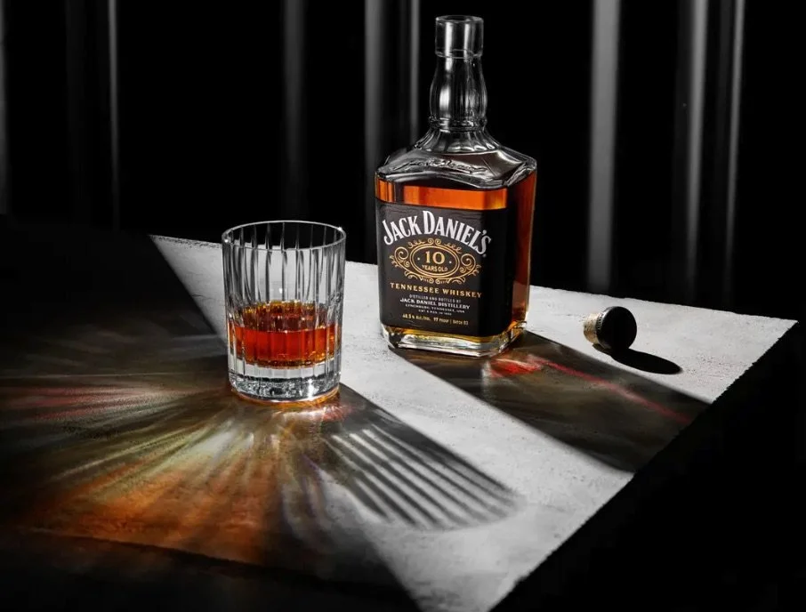 Jack Daniel's 10 Year Old bottle - featured at Bin 110's elevated tasting with Ambassador Byron Copeland in Cornelius, NC.