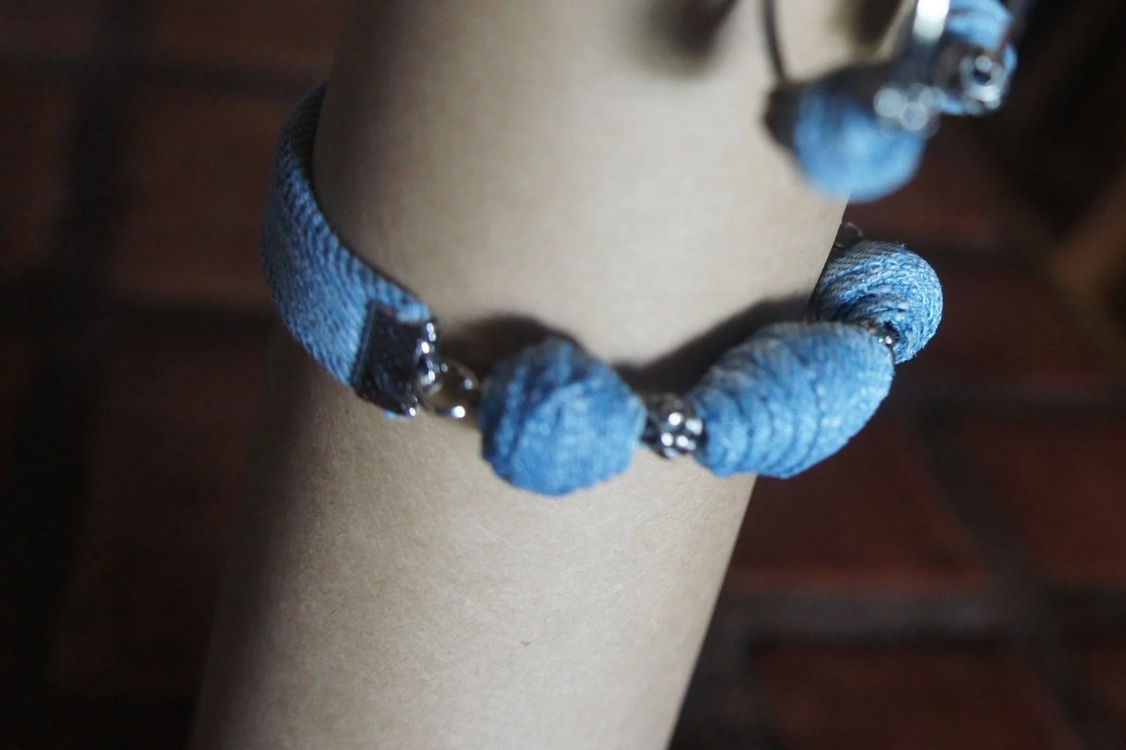 Upcycled Denim Bracelet