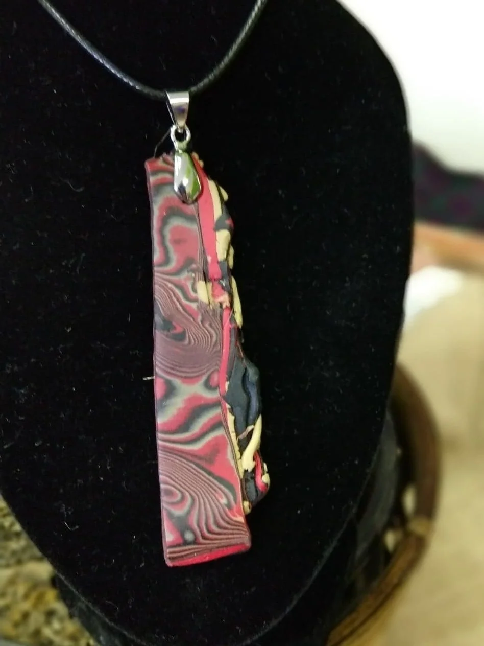 Pattinoes Red Necklace Boho 