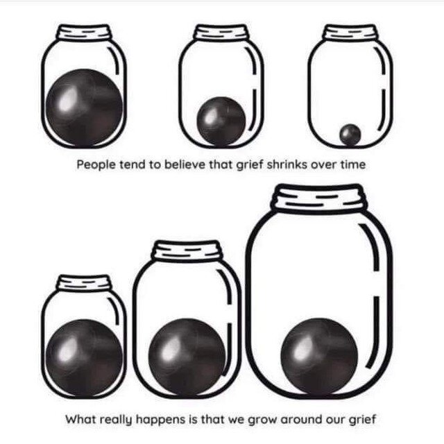 The loss is never gone, we just grow.
⚫.⚫.⚫
#mentalhealth #mentalwellness #counselingworks #counseling #therapist #mentalhealthmatters #dragonflycounseling #mydragonflycounseling #counseling #servingourcommunity #emdrtherapy #trauma #anxiety #depress